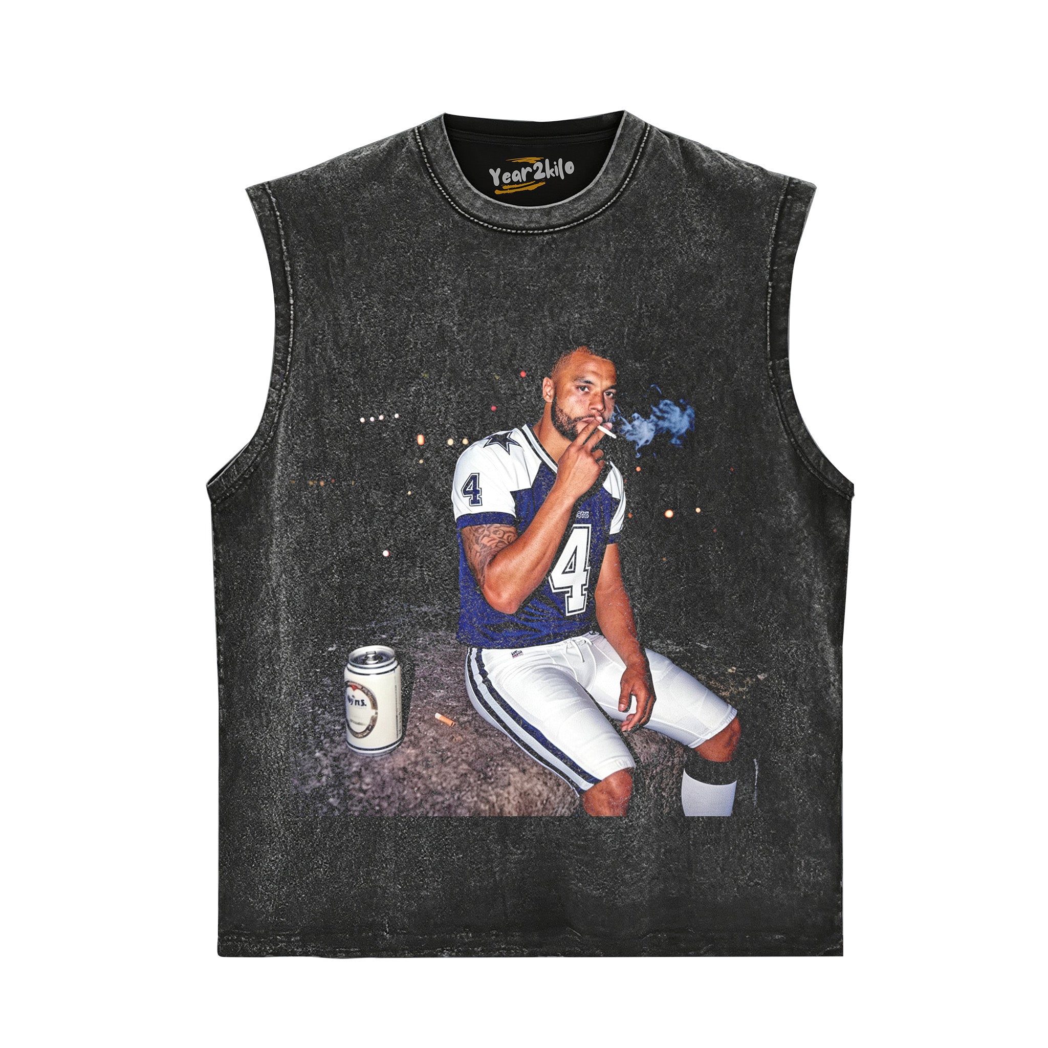 DAK PRESCOTT FOOTBALL TANK TOP & TEE & LONG SLEEVE & LAYERED LS & HOODIE