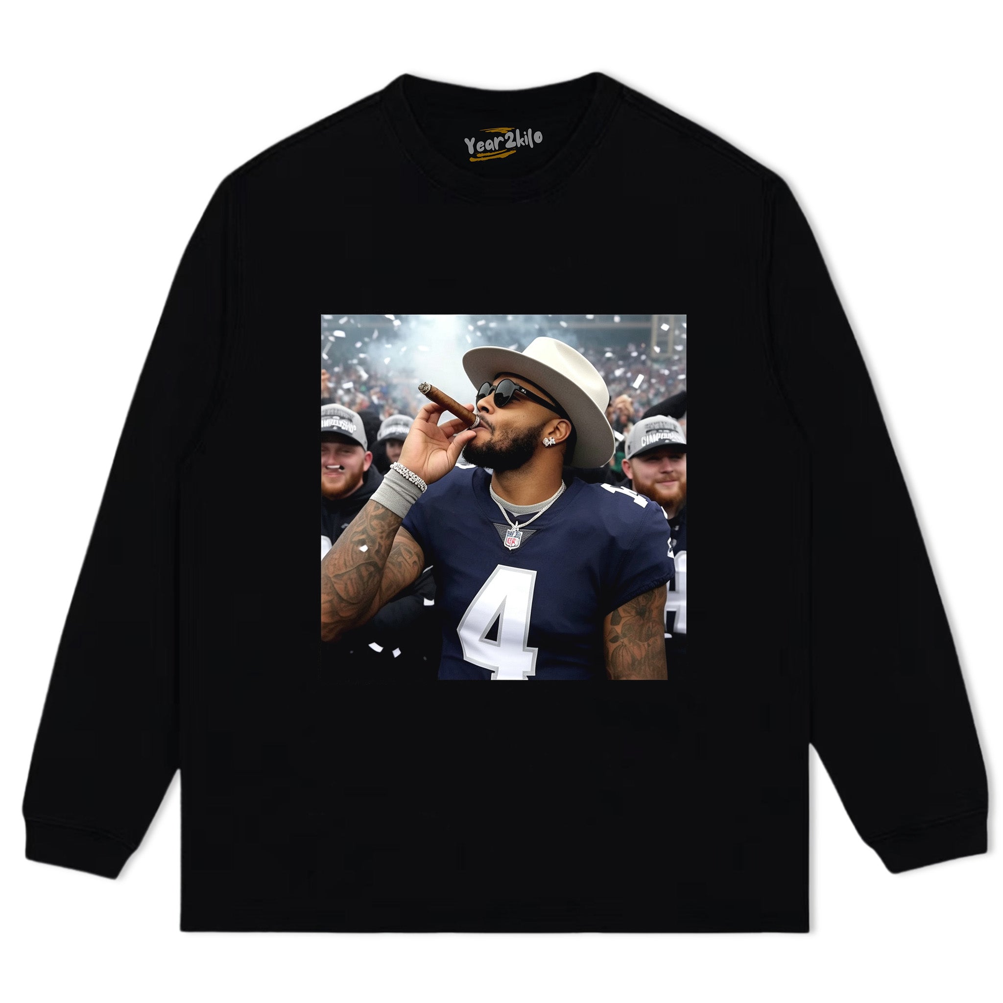 DAK PRESCOTT FOOTBALL V1 TANK TOP & TEE & LONG SLEEVE & LAYERED LS & HOODIE