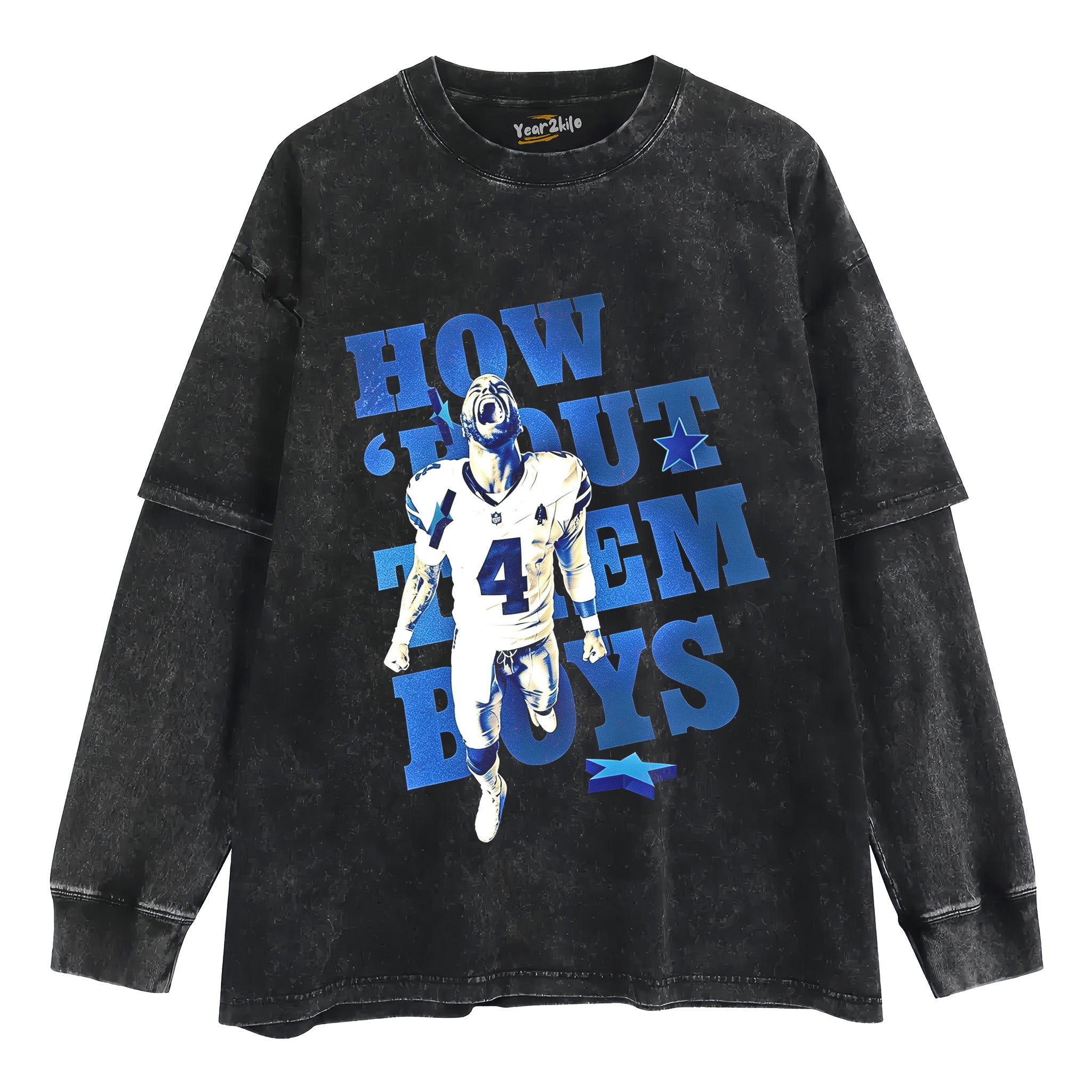DAK PRESCOTT FOOTBALL V2 TANK TOP & TEE & LONG SLEEVE & LAYERED LS & HOODIE