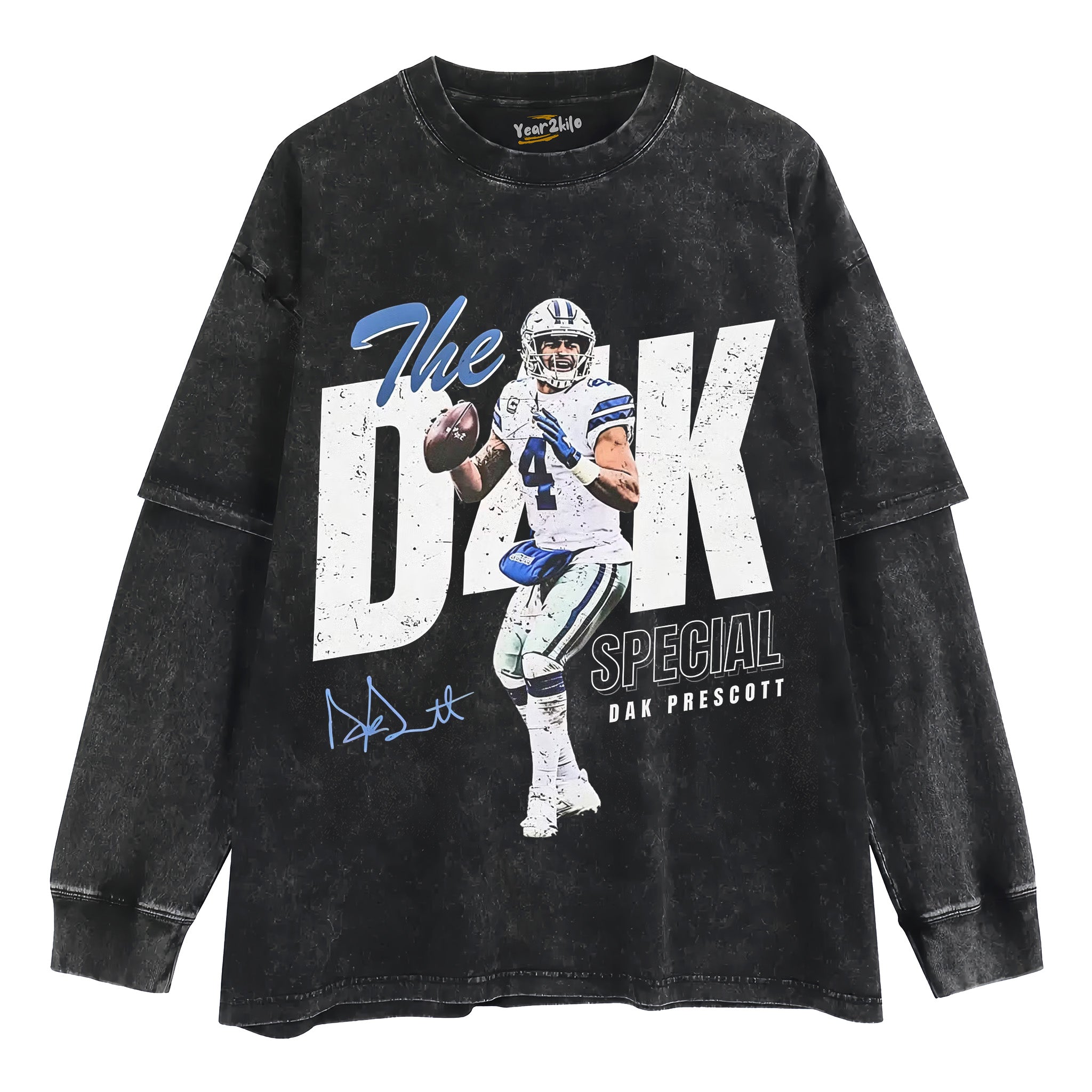 DAK PRESCOTT FOOTBALL V3 TANK TOP & TEE & LONG SLEEVE & LAYERED LS & HOODIE