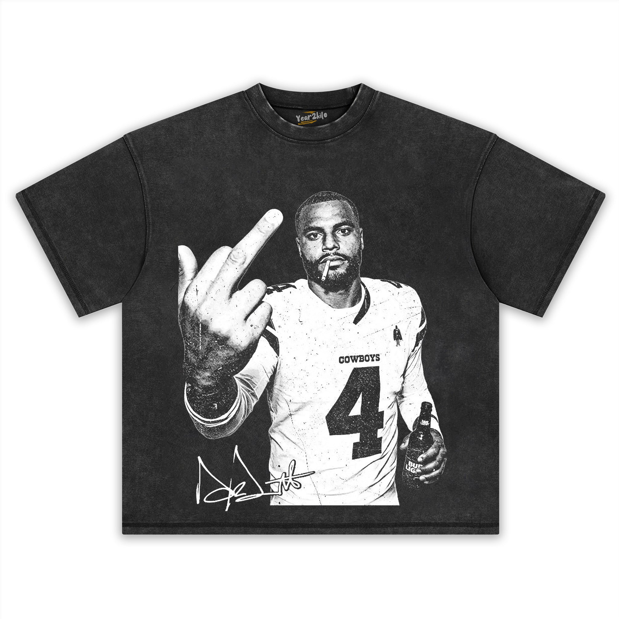 DAK PRESCOTT FOOTBALL V4 TANK TOP & TEE & LONG SLEEVE & LAYERED LS & HOODIE