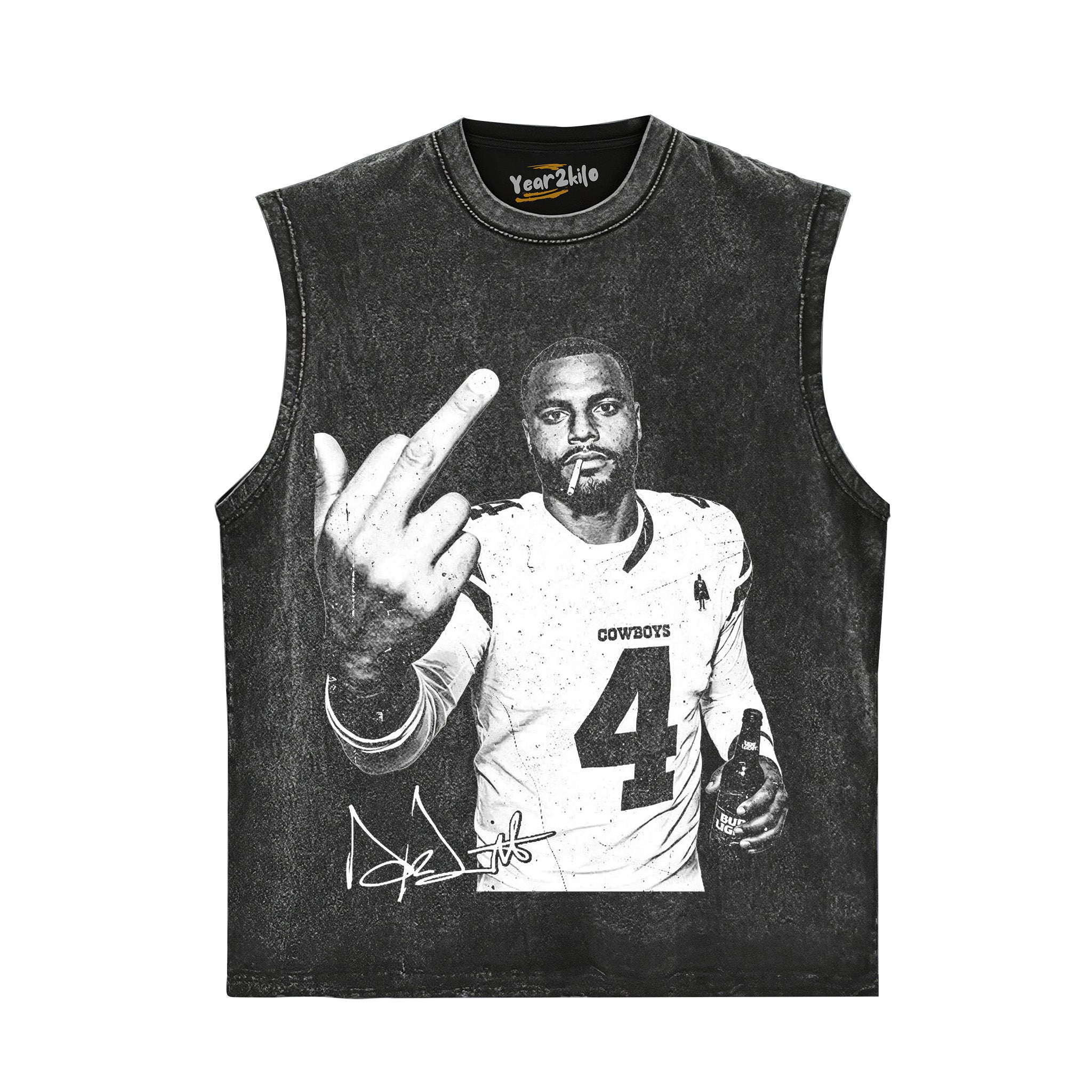 DAK PRESCOTT FOOTBALL V4 TANK TOP & TEE & LONG SLEEVE & LAYERED LS & HOODIE