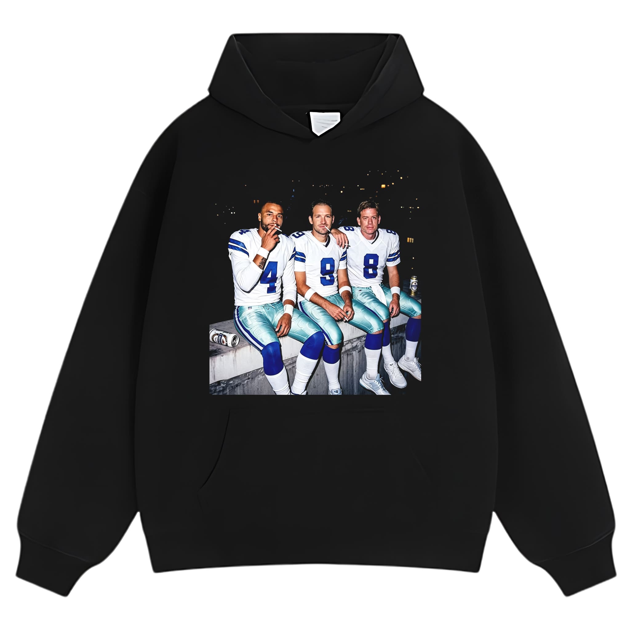 DAK PRESCOTT & TONY ROMO & TROY AIKMAN FOOTBALL TANK TOP & TEE & LONG SLEEVE & LAYERED LS & HOODIE