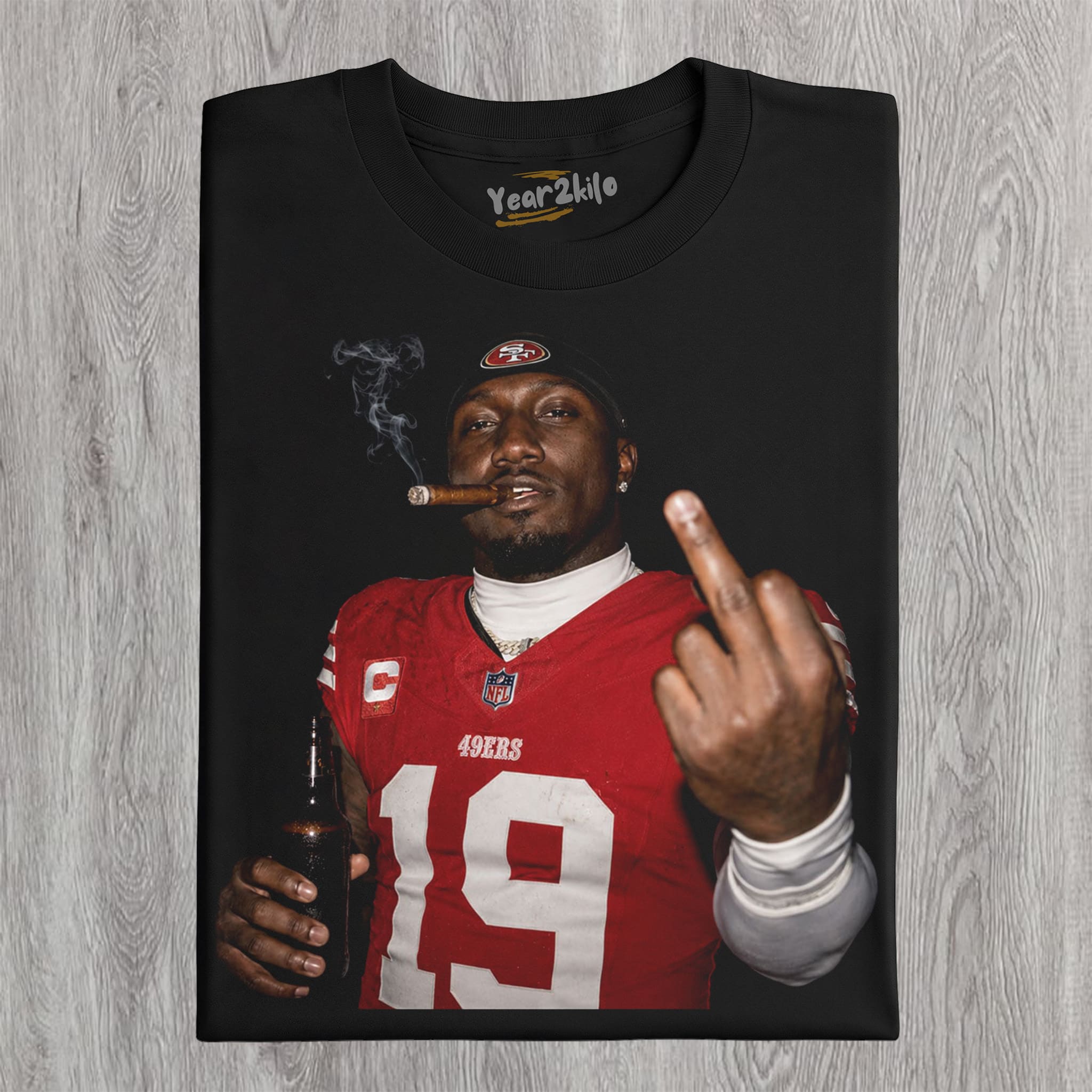 DEEBO SAMUEL - MIDDLE FINGER V2 TANK TOP & TEE & LONG SLEEVE & LAYERED LS & HOODIE