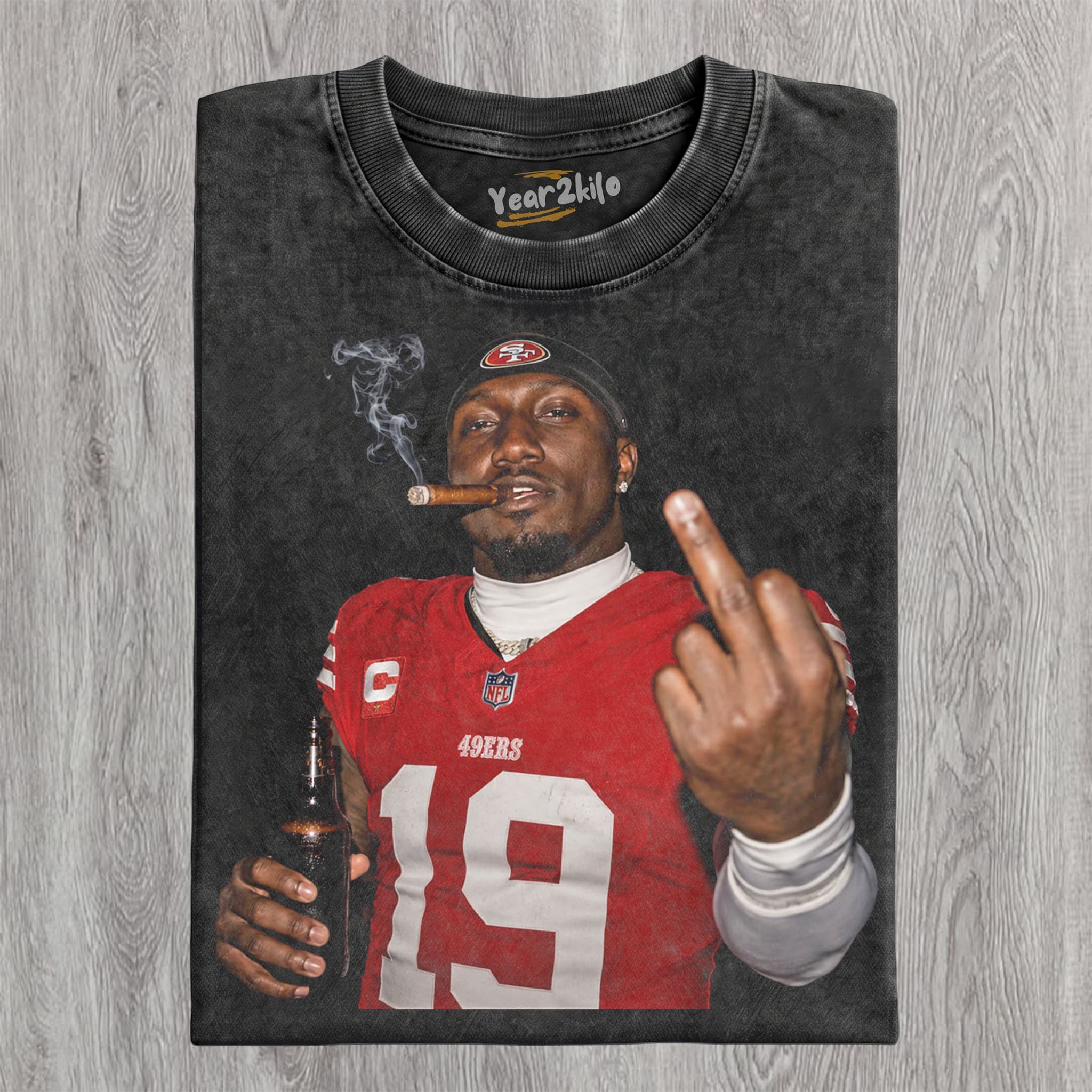 DEEBO SAMUEL - MIDDLE FINGER V2 TANK TOP & TEE & LONG SLEEVE & LAYERED LS & HOODIE