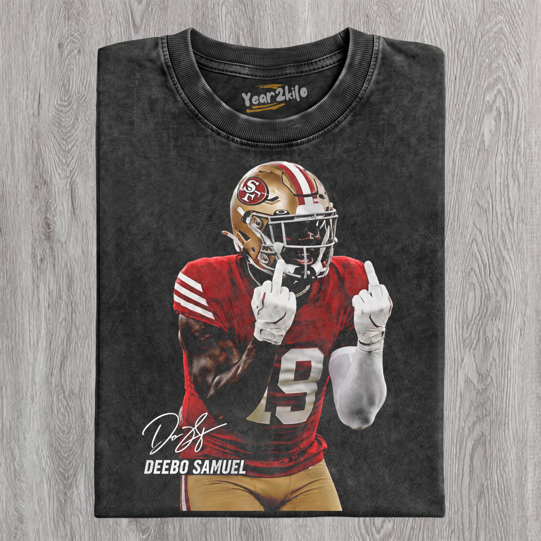 DEEBO SAMUEL - MIDDLE FINGER V3 TANK TOP & TEE & LONG SLEEVE & LAYERED LS & HOODIE