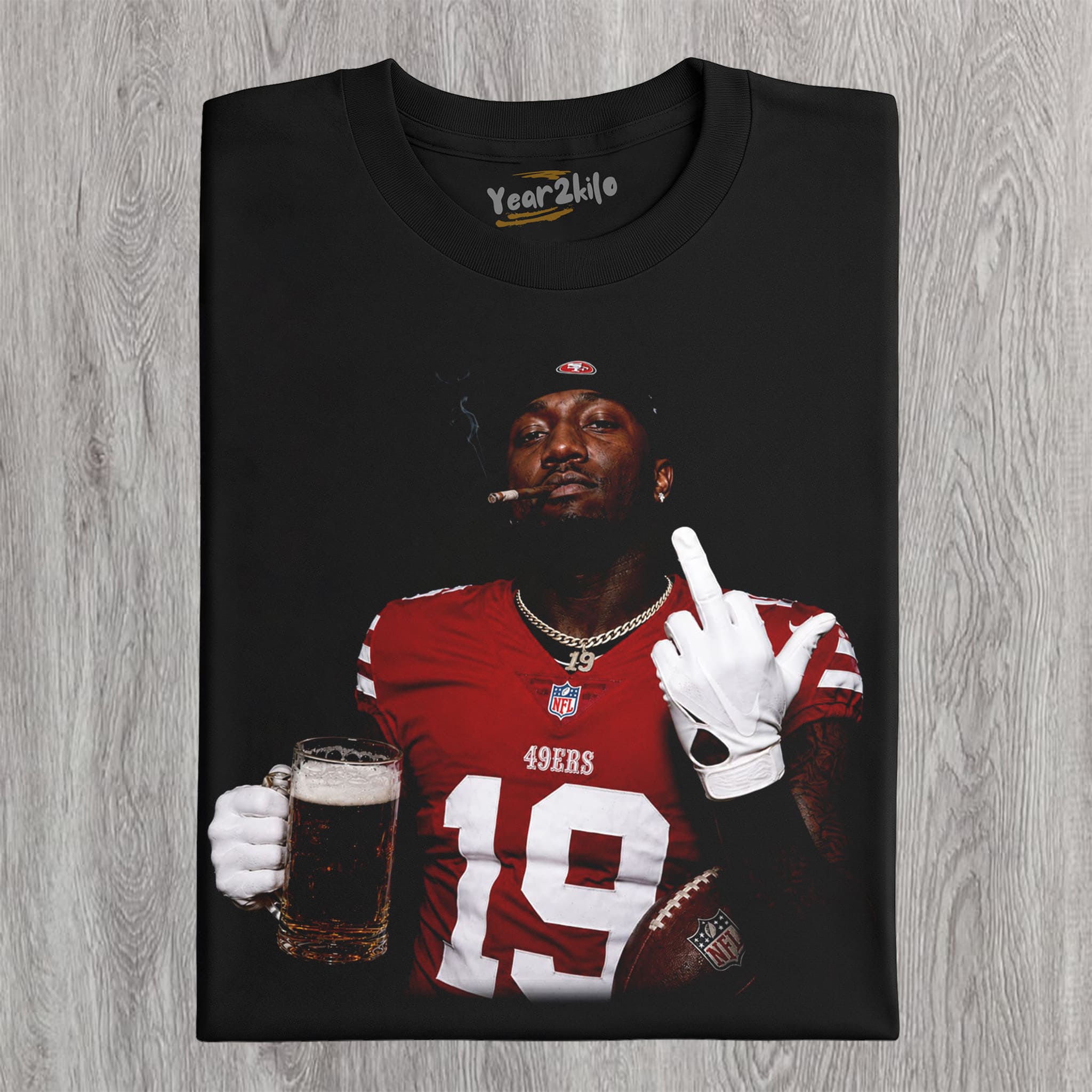 DEEBO SAMUEL - MIDDLE FINGER V5 TANK TOP & TEE & LONG SLEEVE & LAYERED LS & HOODIE