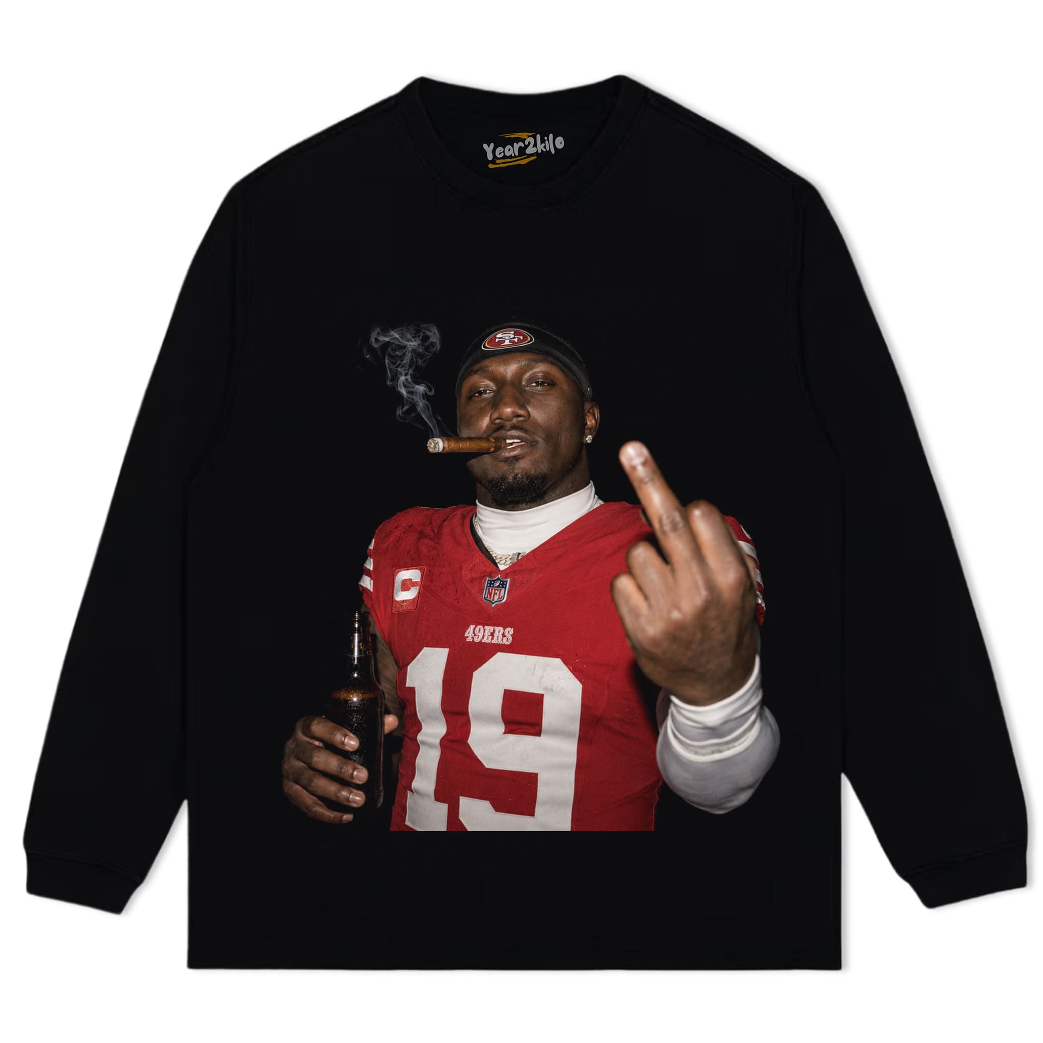 DEEBO SAMUEL - MIDDLE FINGER V2 TANK TOP & TEE & LONG SLEEVE & LAYERED LS & HOODIE