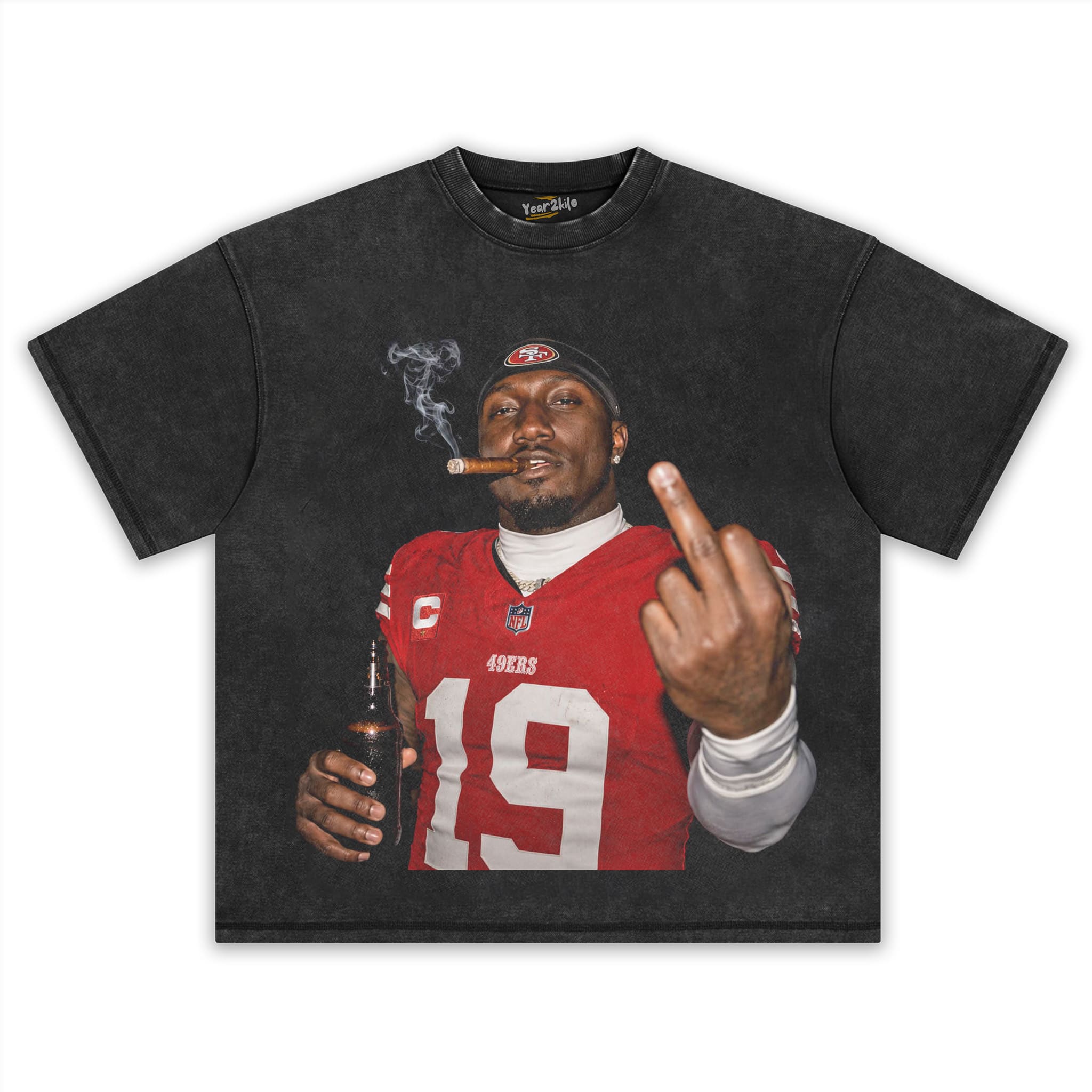 DEEBO SAMUEL - MIDDLE FINGER V2 TANK TOP & TEE & LONG SLEEVE & LAYERED LS & HOODIE