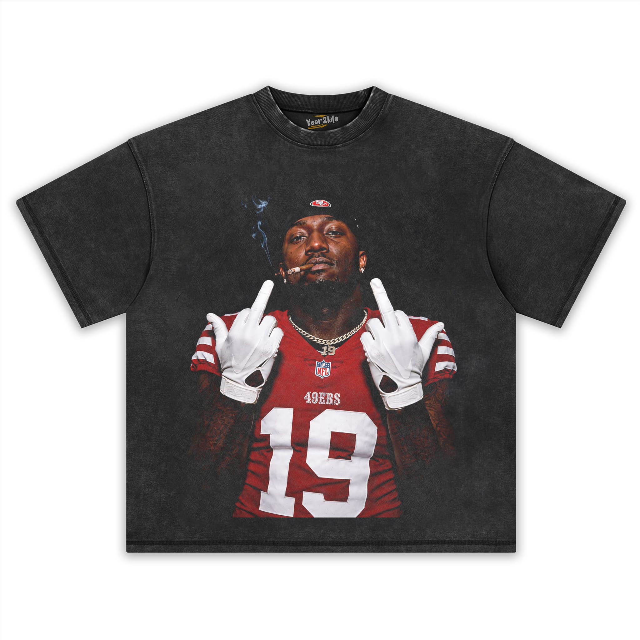 DEEBO SAMUEL - MIDDLE FINGER V4 TANK TOP & TEE & LONG SLEEVE & LAYERED LS & HOODIE