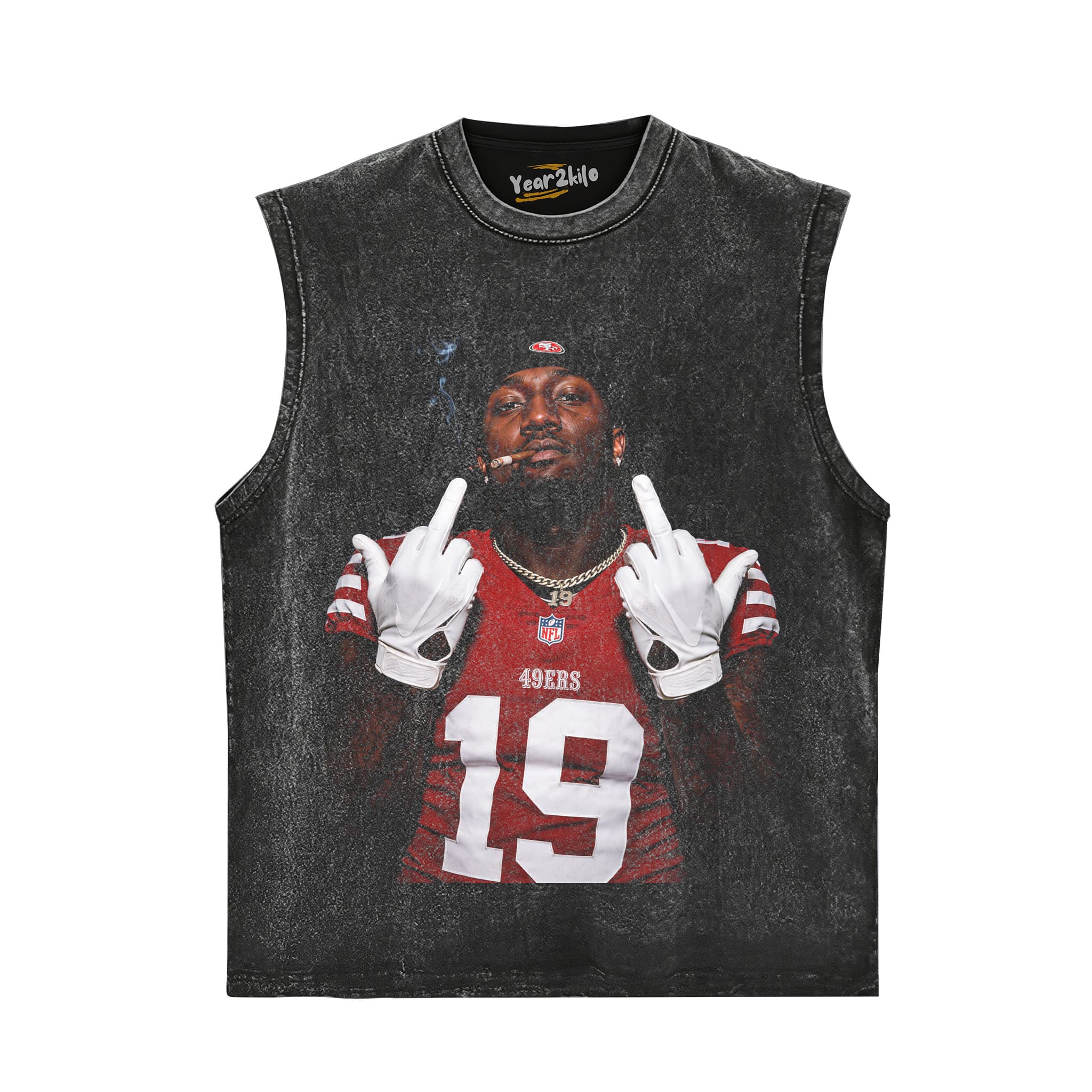 DEEBO SAMUEL - MIDDLE FINGER V4 TANK TOP & TEE & LONG SLEEVE & LAYERED LS & HOODIE