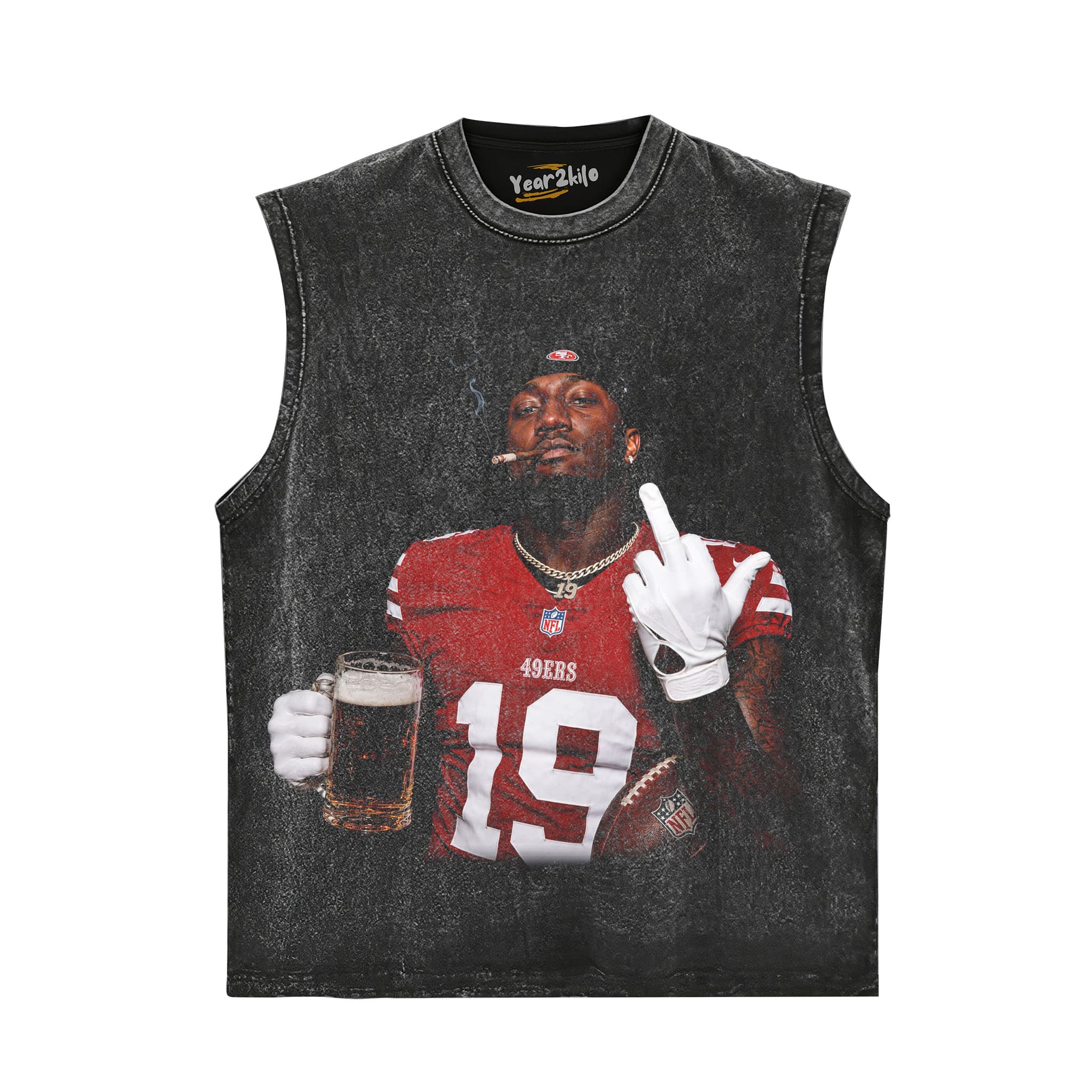 DEEBO SAMUEL - MIDDLE FINGER V5 TANK TOP & TEE & LONG SLEEVE & LAYERED LS & HOODIE