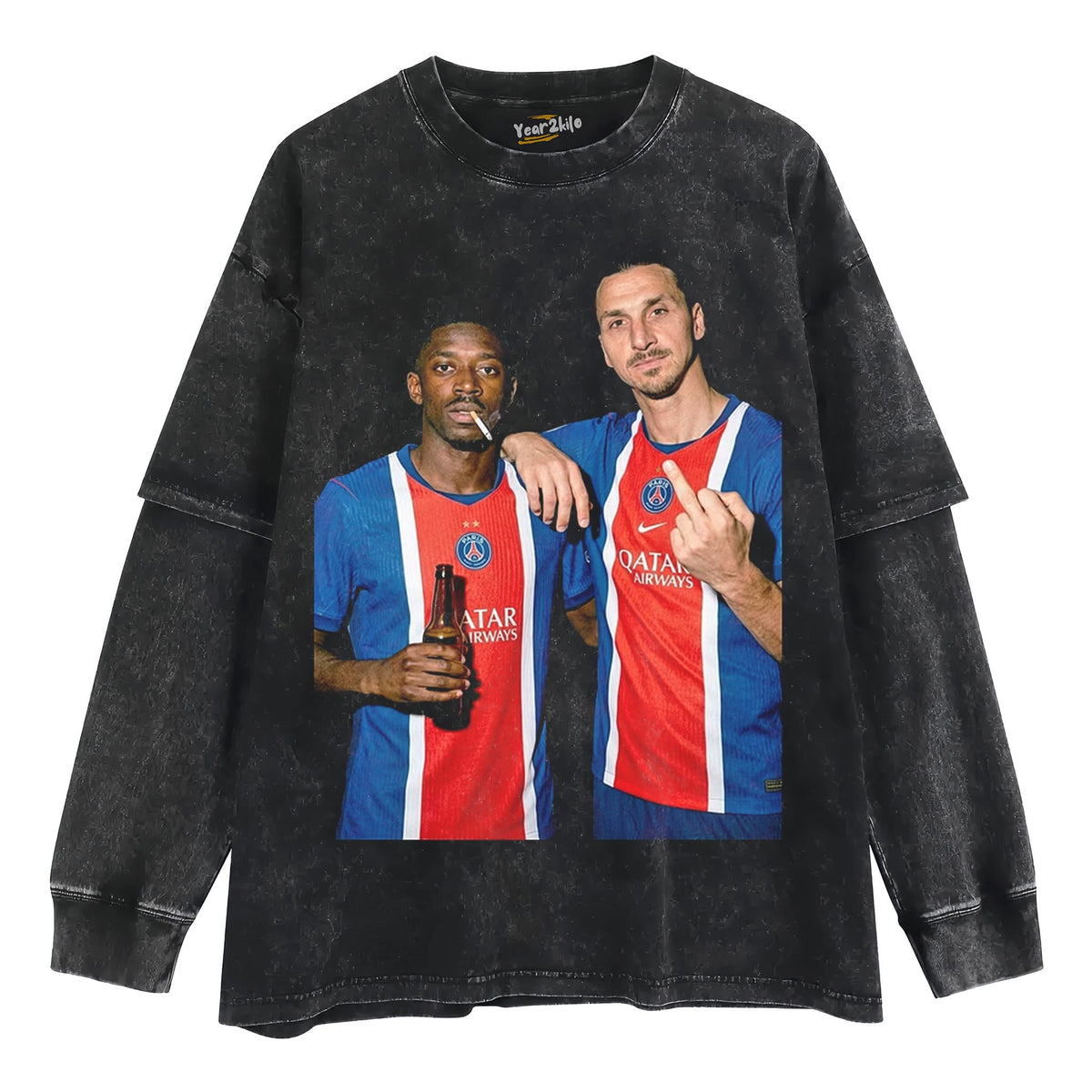 DEMBÉLÉ & ZLATAN PSG SOCCER TANK TOP & TEE & LONG SLEEVE & LAYERED LS & HOODIE