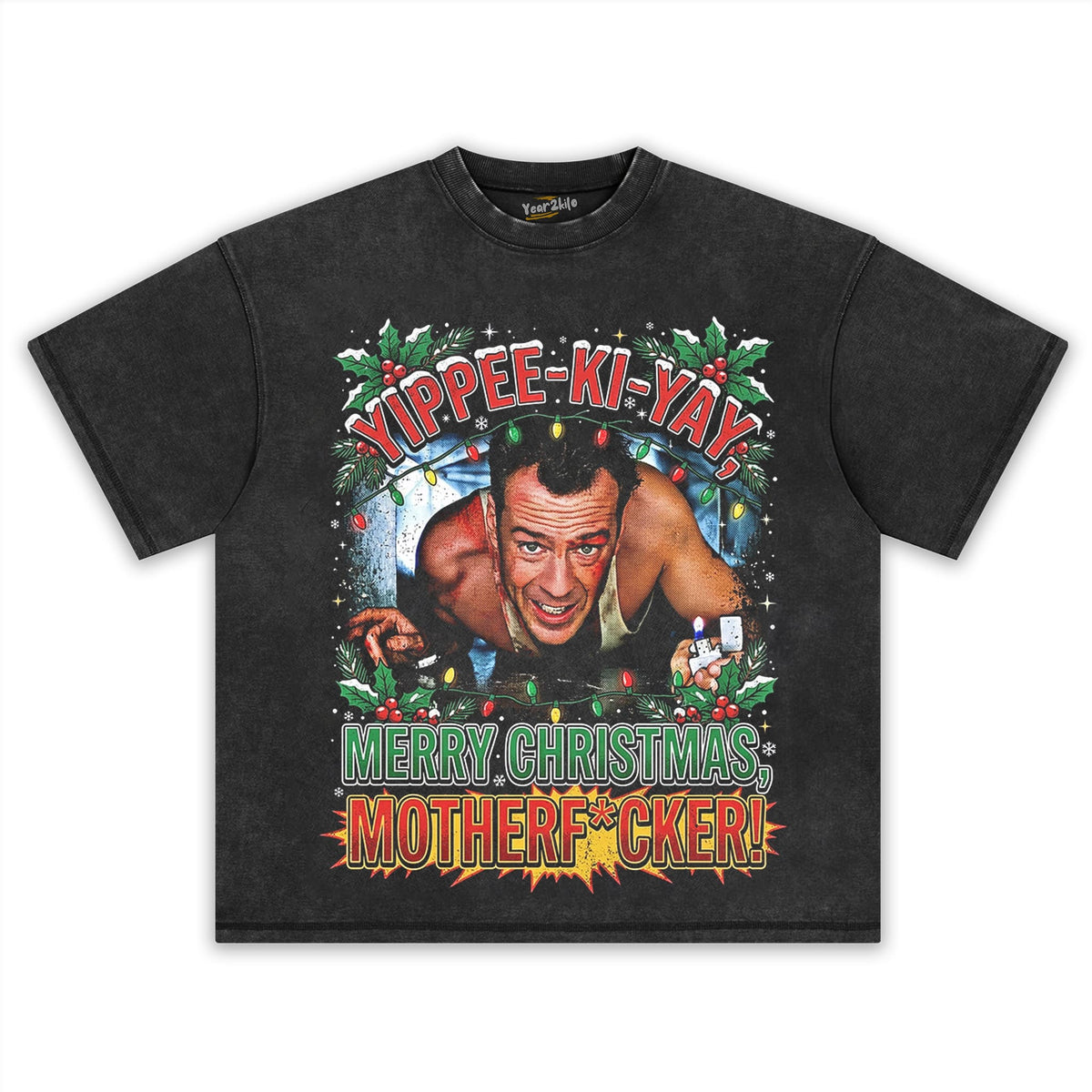 DIE HARD YIPPEE KI YAY CHRISTMA TANK TOP & TEE & LONG SLEEVE & LAYERED LS & HOODIE