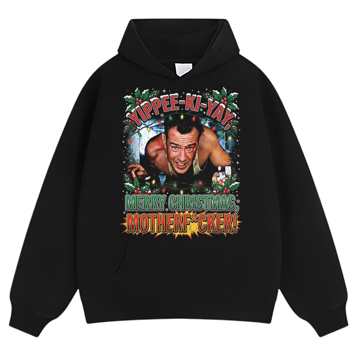 DIE HARD YIPPEE KI YAY CHRISTMA TANK TOP & TEE & LONG SLEEVE & LAYERED LS & HOODIE