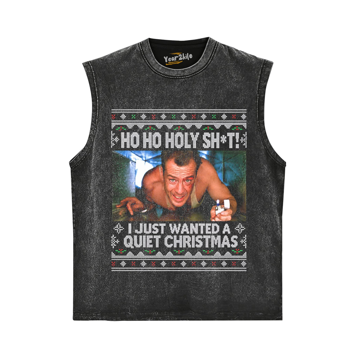 DIE HARD YIPPEE KI YAY CHRISTMA V2 TANK TOP & TEE & LONG SLEEVE & LAYERED LS & HOODIE