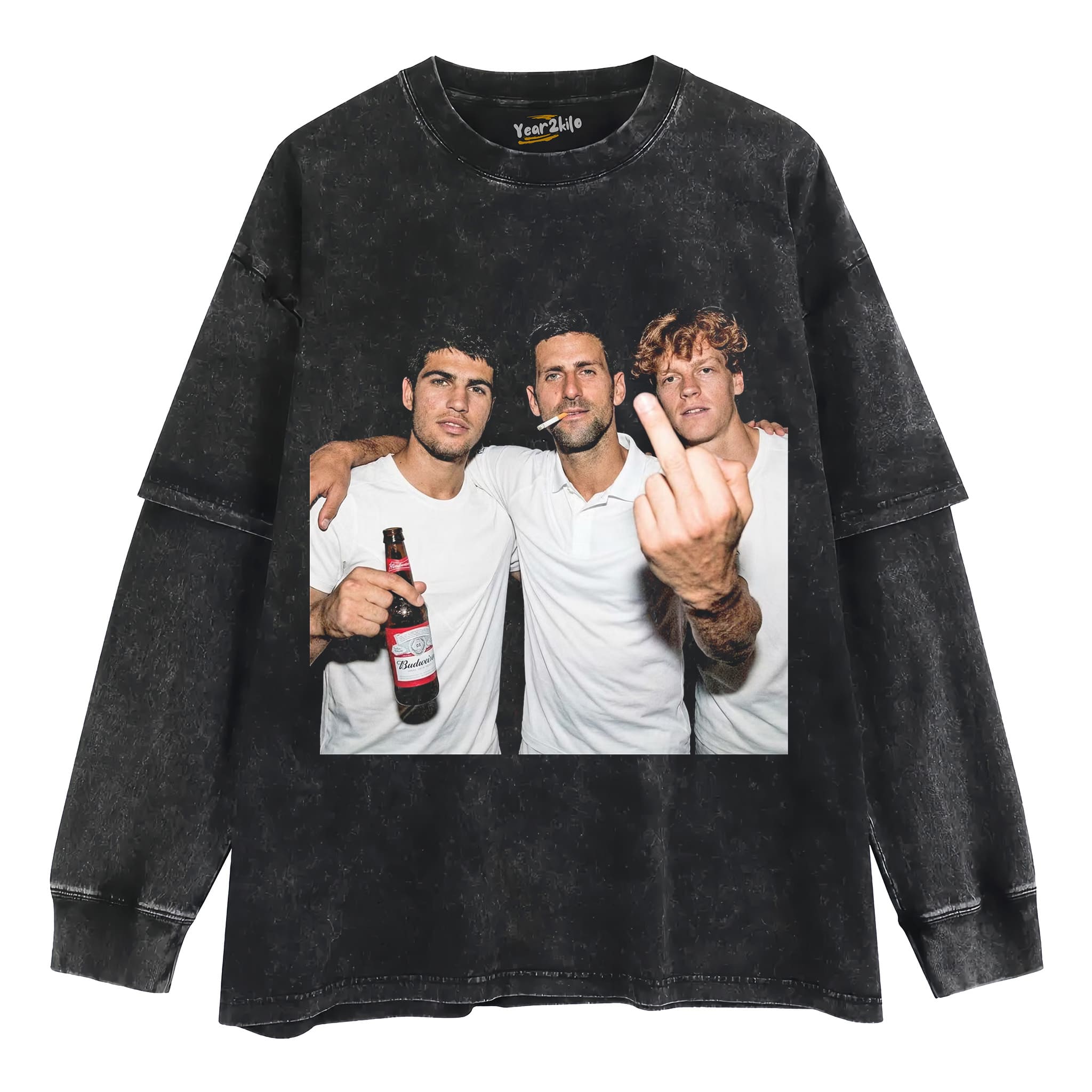 DJOKOVIC & ALCARAZ & SINNER VINTAGE TANK TOP & TEE & LONG SLEEVE & LAYERED LS & HOODIE