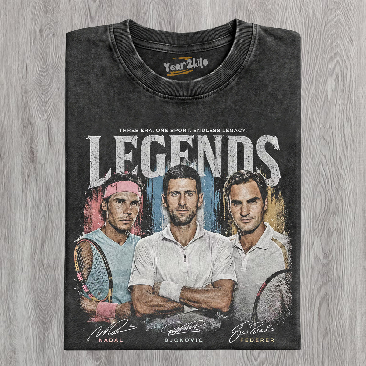 DJOKOVIC & NADAL & FEDERER LEGENDS TANK TOP & TEE & LONG SLEEVE & LAYERED LS & HOODIE