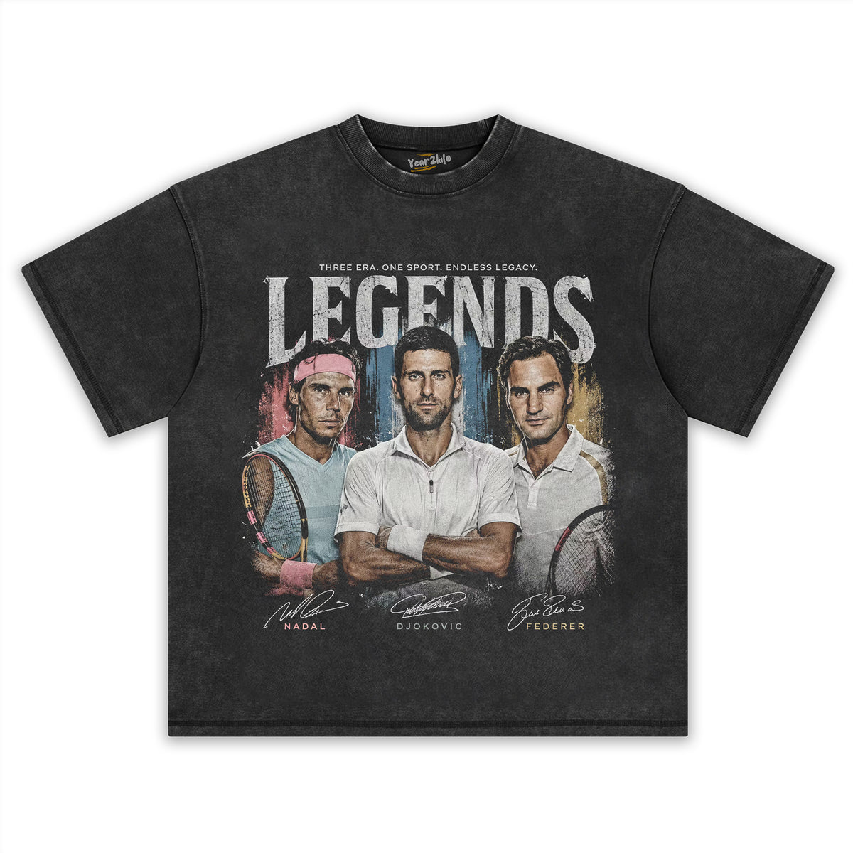 DJOKOVIC & NADAL & FEDERER LEGENDS TANK TOP & TEE & LONG SLEEVE & LAYERED LS & HOODIE