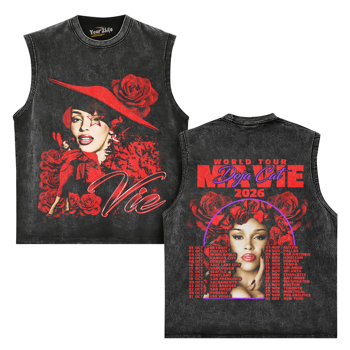 DOJA CAT - 2026 TOUR V2 TANK TOP & TEE