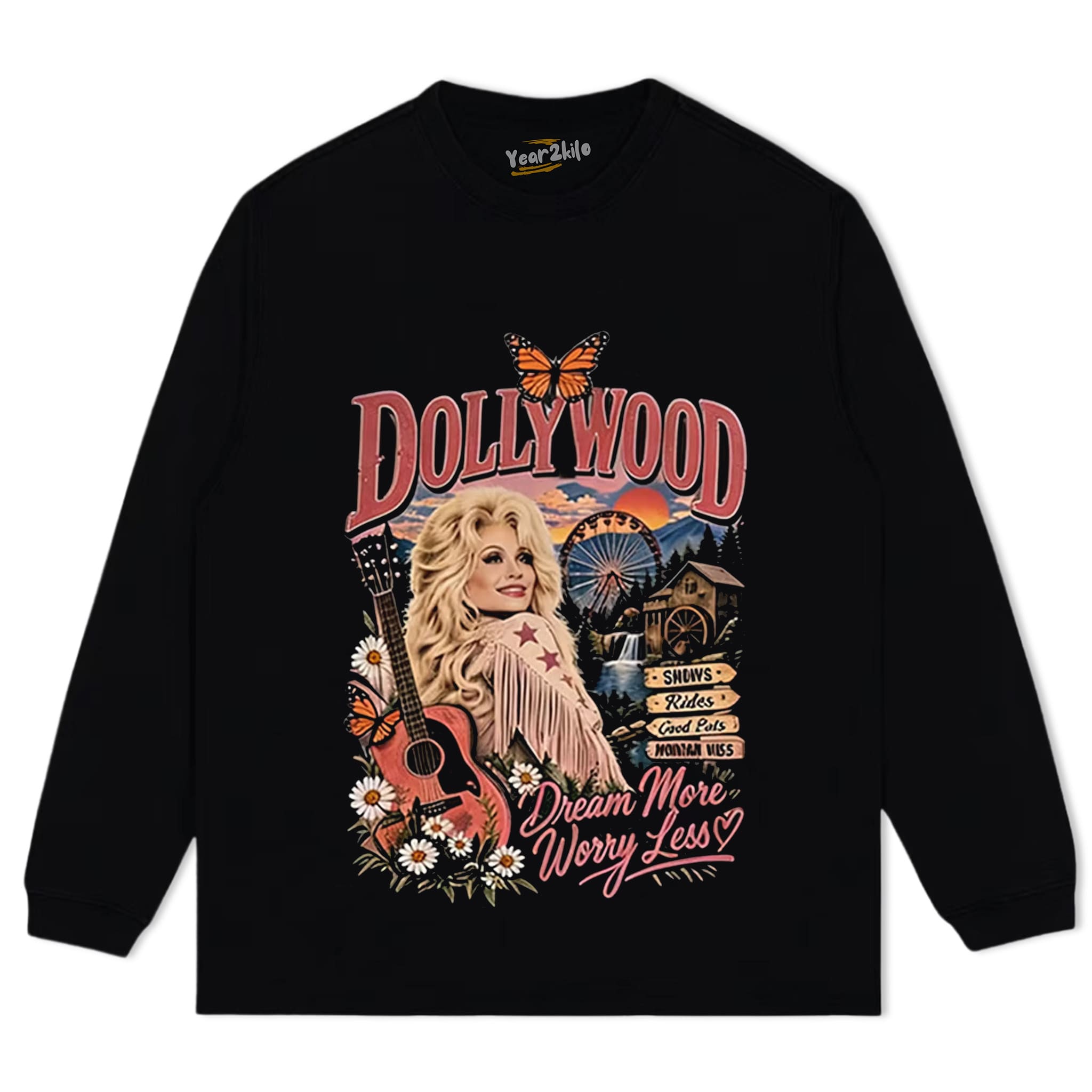 DOLLY PARTON MUSIC V2 TANK TOP & TEE & LONG SLEEVE & LAYERED LS & HOODIE