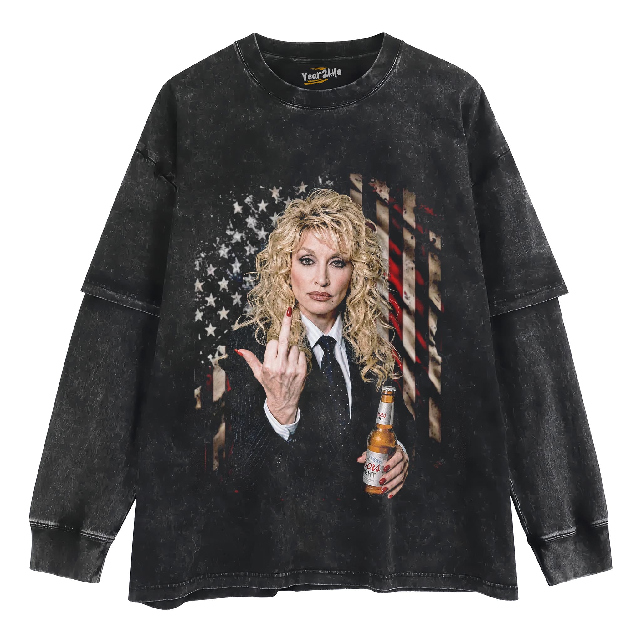 DOLLY PARTON USA MUSIC TANK TOP & TEE & LONG SLEEVE & LAYERED LS & HOODIE