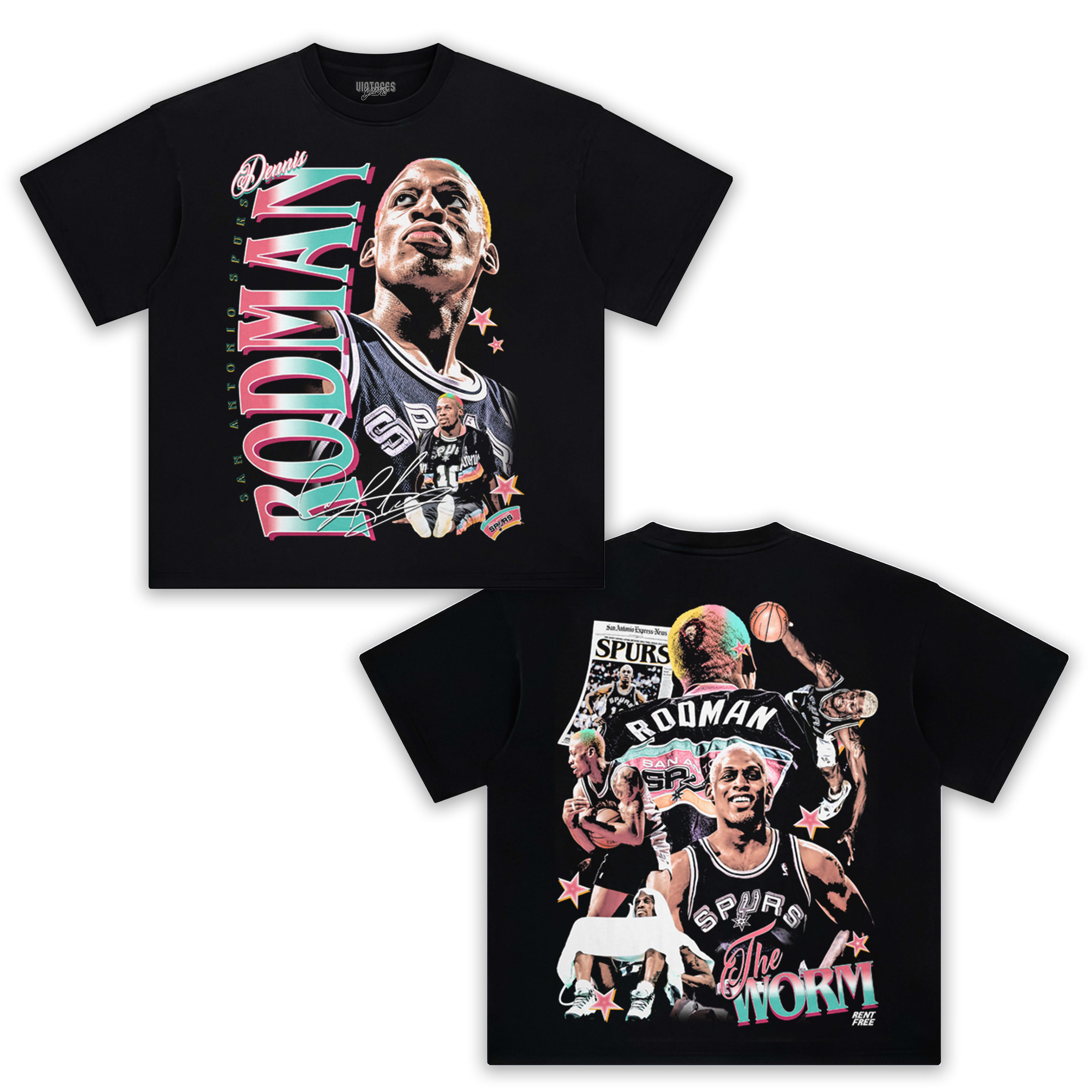DENNIS RODMAN TEE & LS & HOODIE