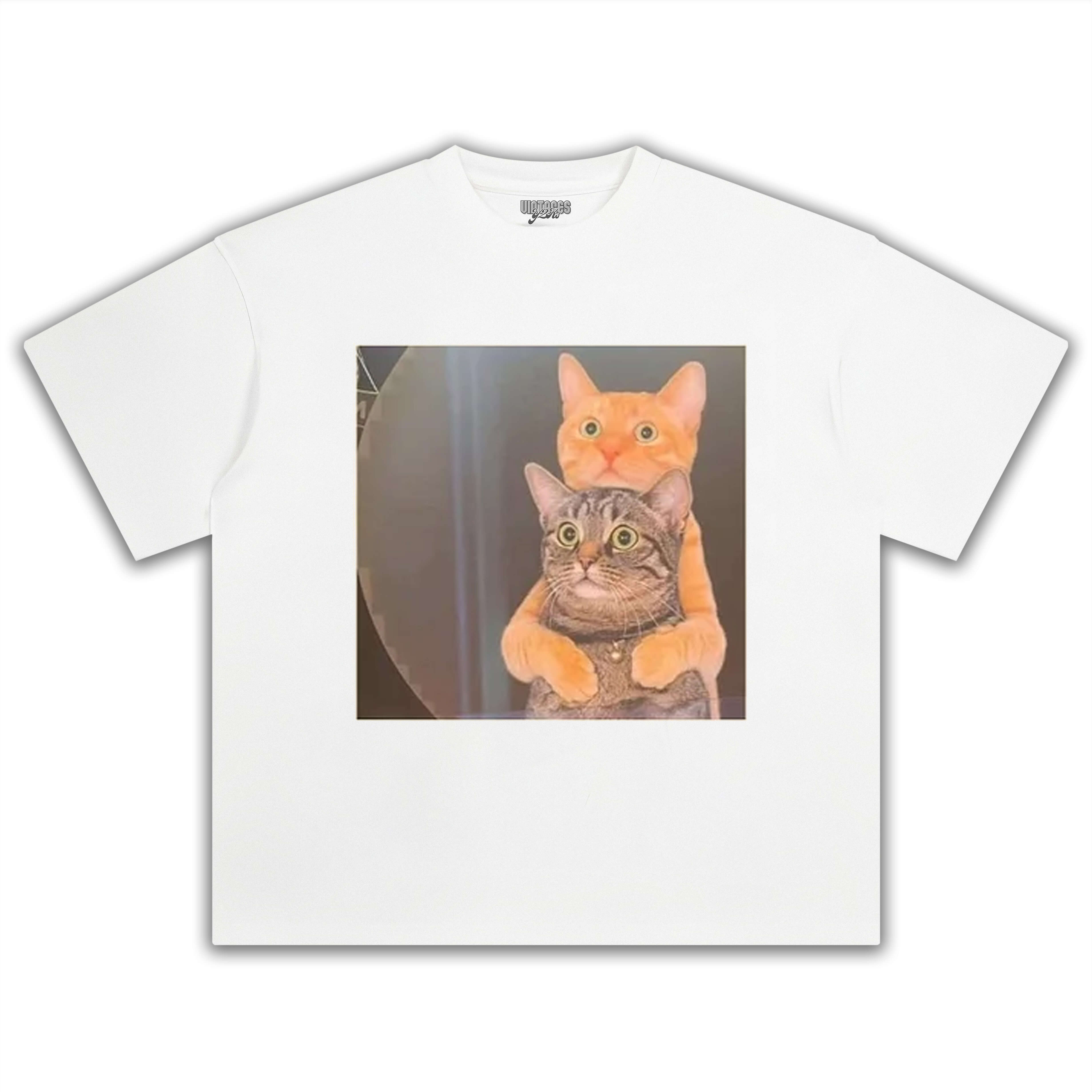 EMBRACING CAT TEE