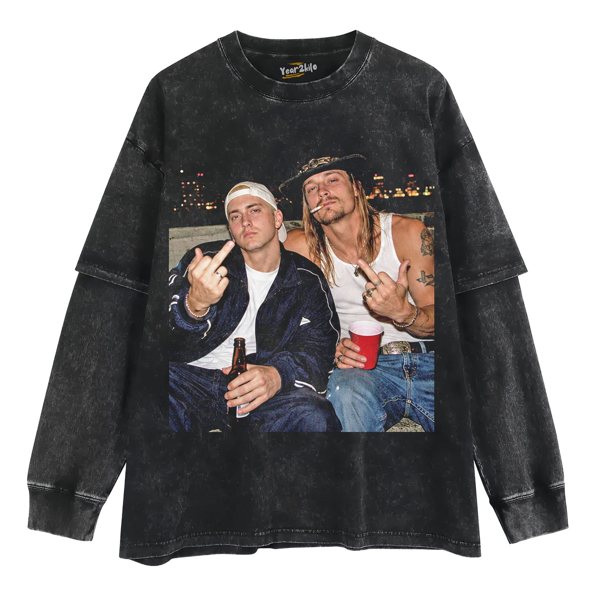 EMINEM & KID ROCK TANK TOP & TEE & LONG SLEEVE & LAYERED LS & HOODIE