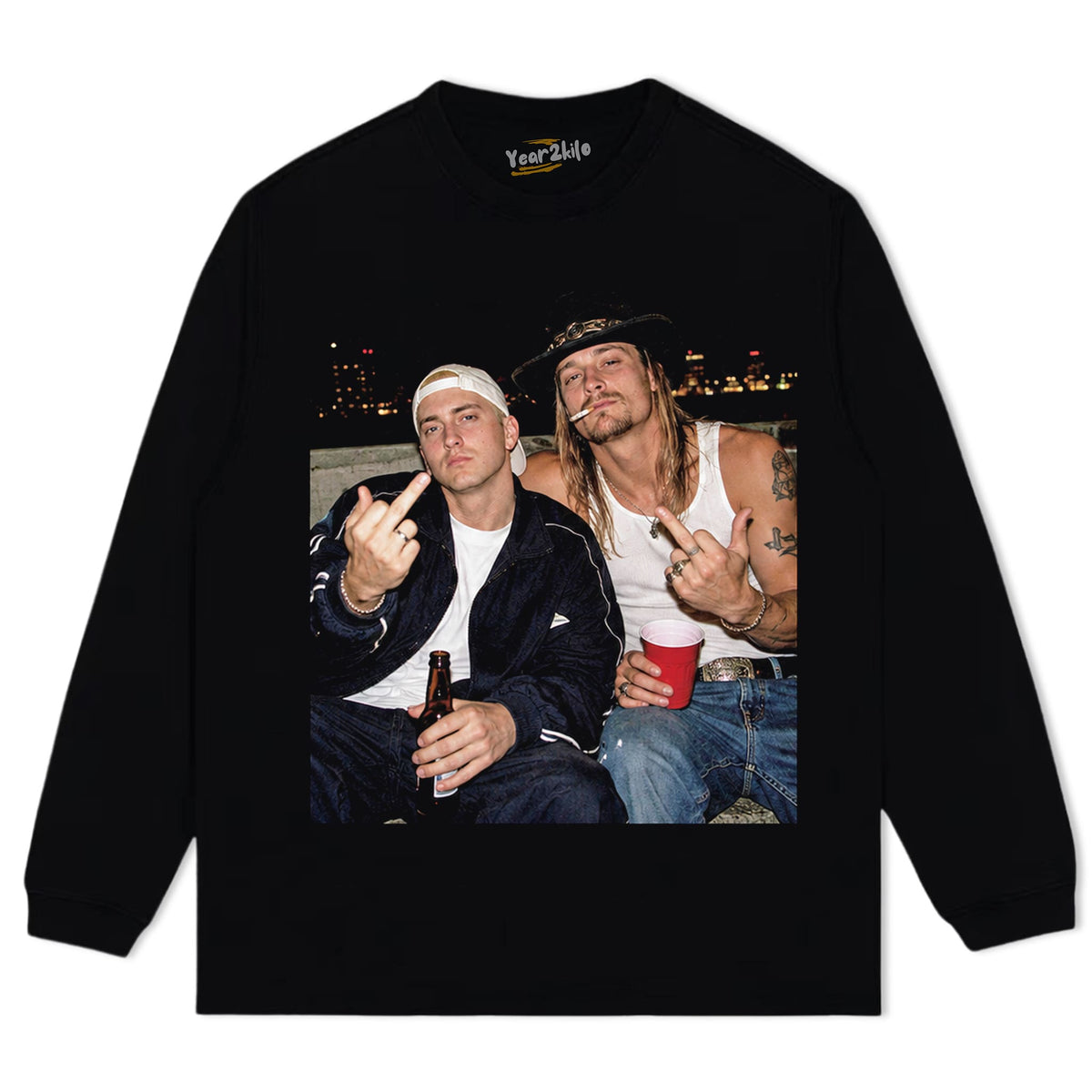 EMINEM & KID ROCK TANK TOP & TEE & LONG SLEEVE & LAYERED LS & HOODIE
