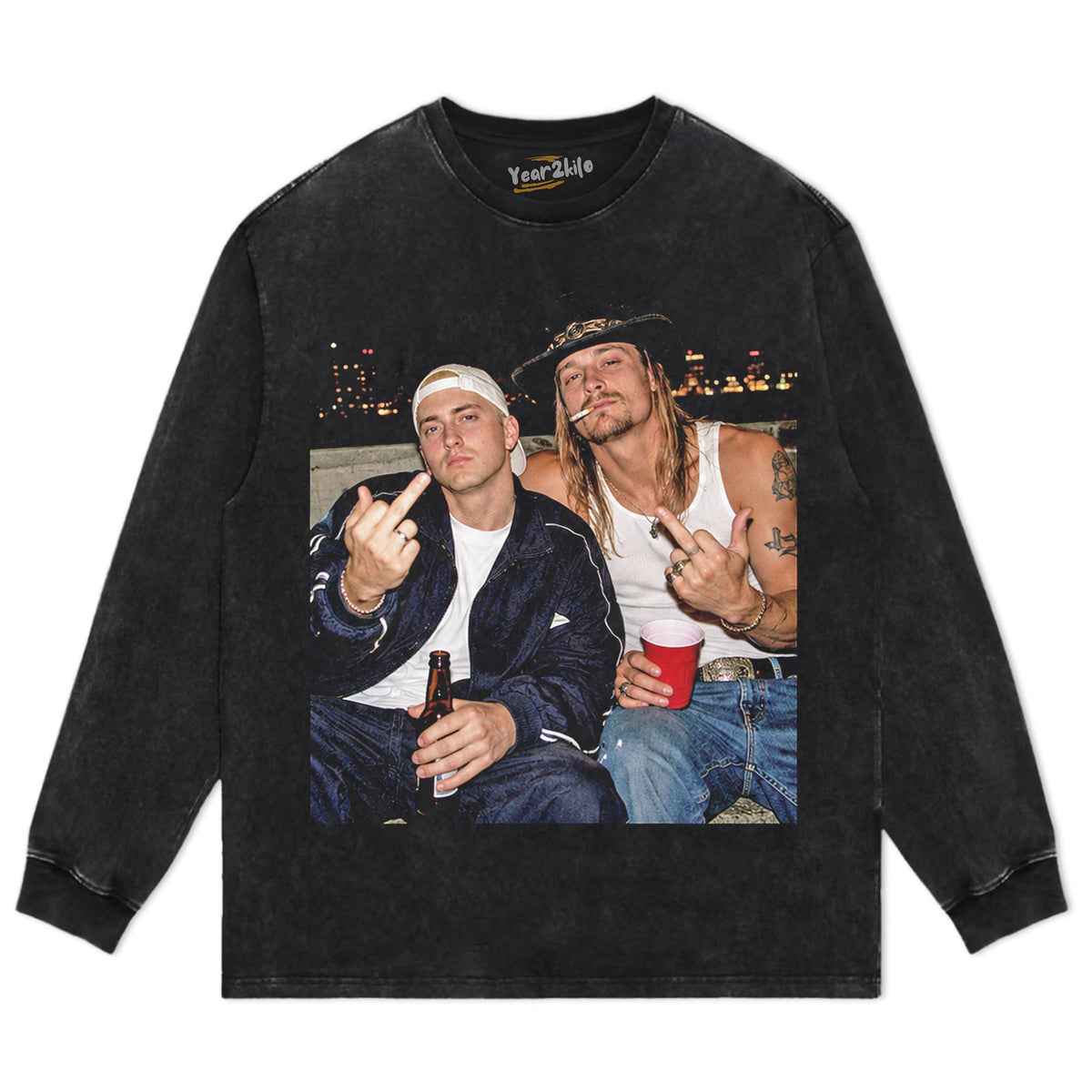 EMINEM & KID ROCK TANK TOP & TEE & LONG SLEEVE & LAYERED LS & HOODIE