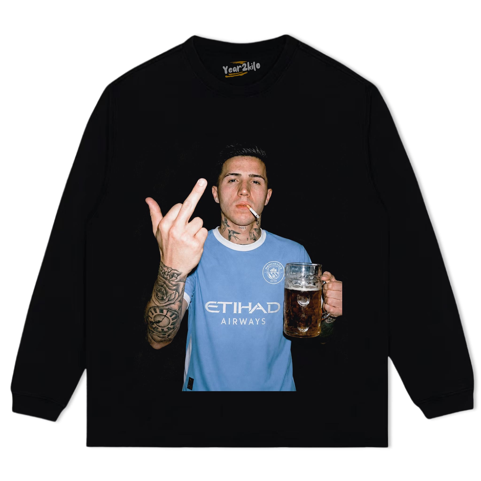 ENZO FERNANDEZ MAN CITY TANK TOP & TEE & LONG SLEEVE & LAYERED LS & HOODIE