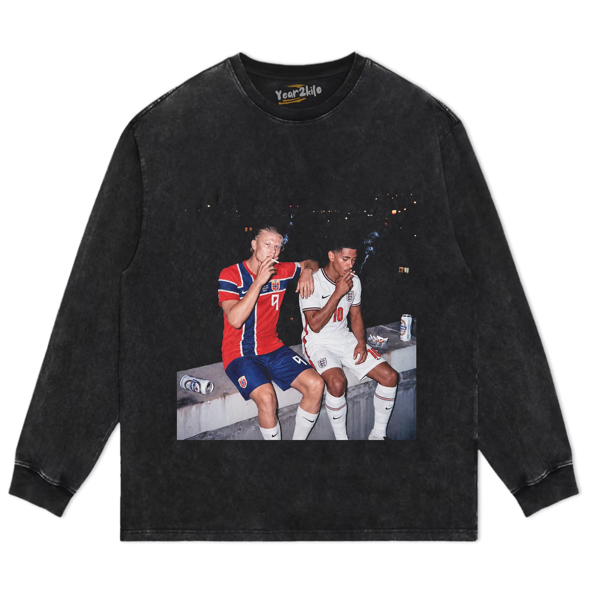 ERLING HAALAND & JUDE BELLINGHAM TANK TOP & TEE & LONG SLEEVE & LAYERED LS & HOODIE