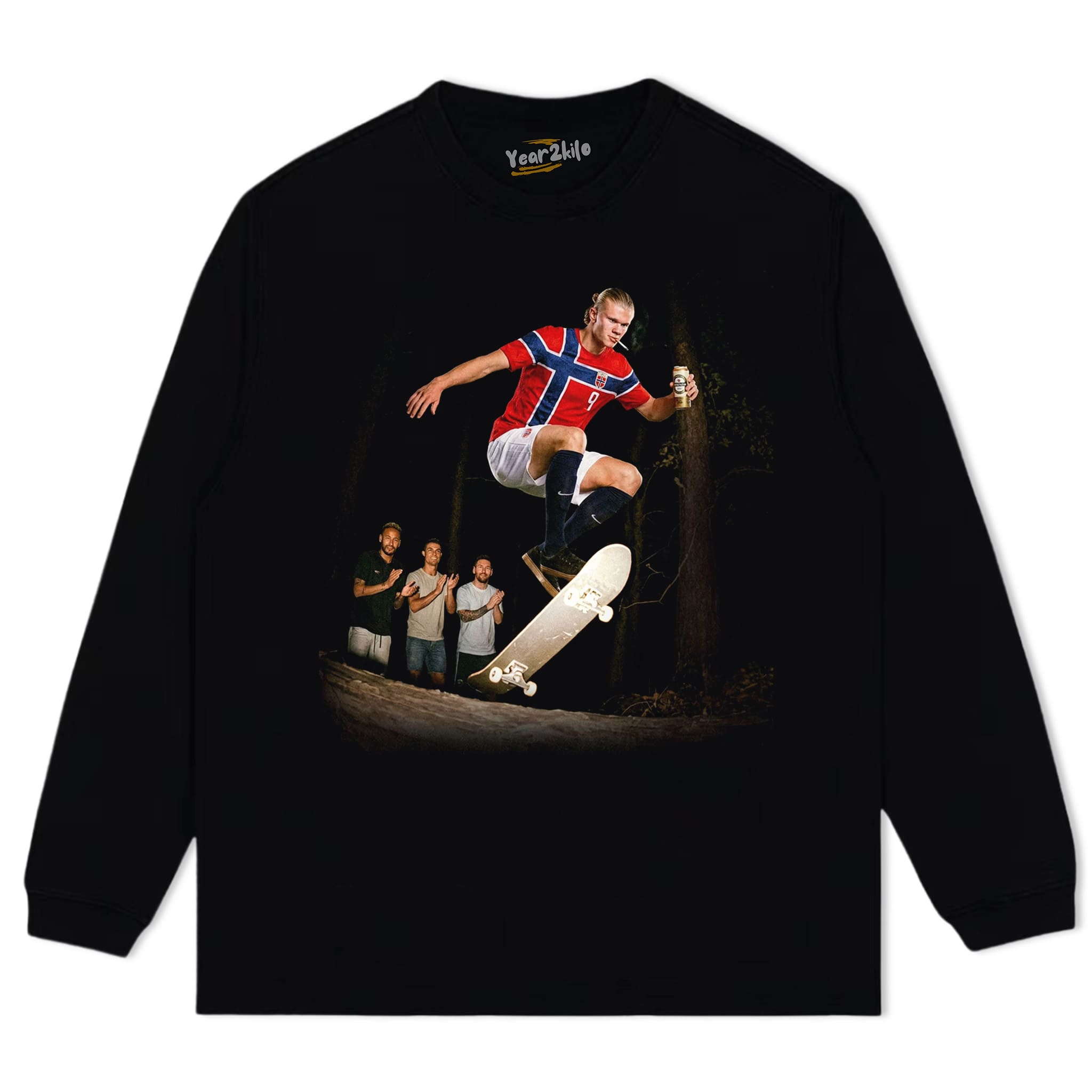 ERLING HAALAND NORWAY FUNNY VINTAGE TANK TOP & TEE & LONG SLEEVE & LAYERED LS & HOODIE