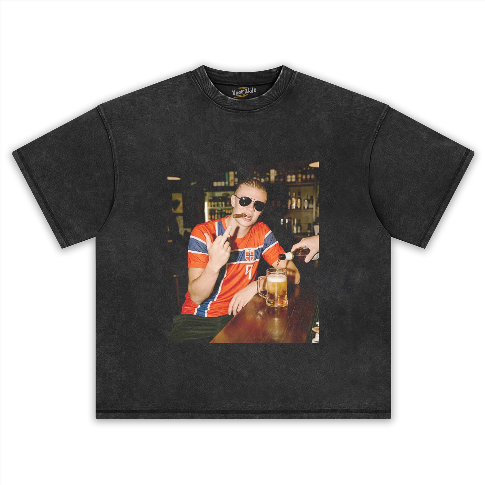 ERLING HAALAND NORWAY FUNNY VINTAGE V2 TANK TOP & TEE & LONG SLEEVE & LAYERED LS & HOODIE