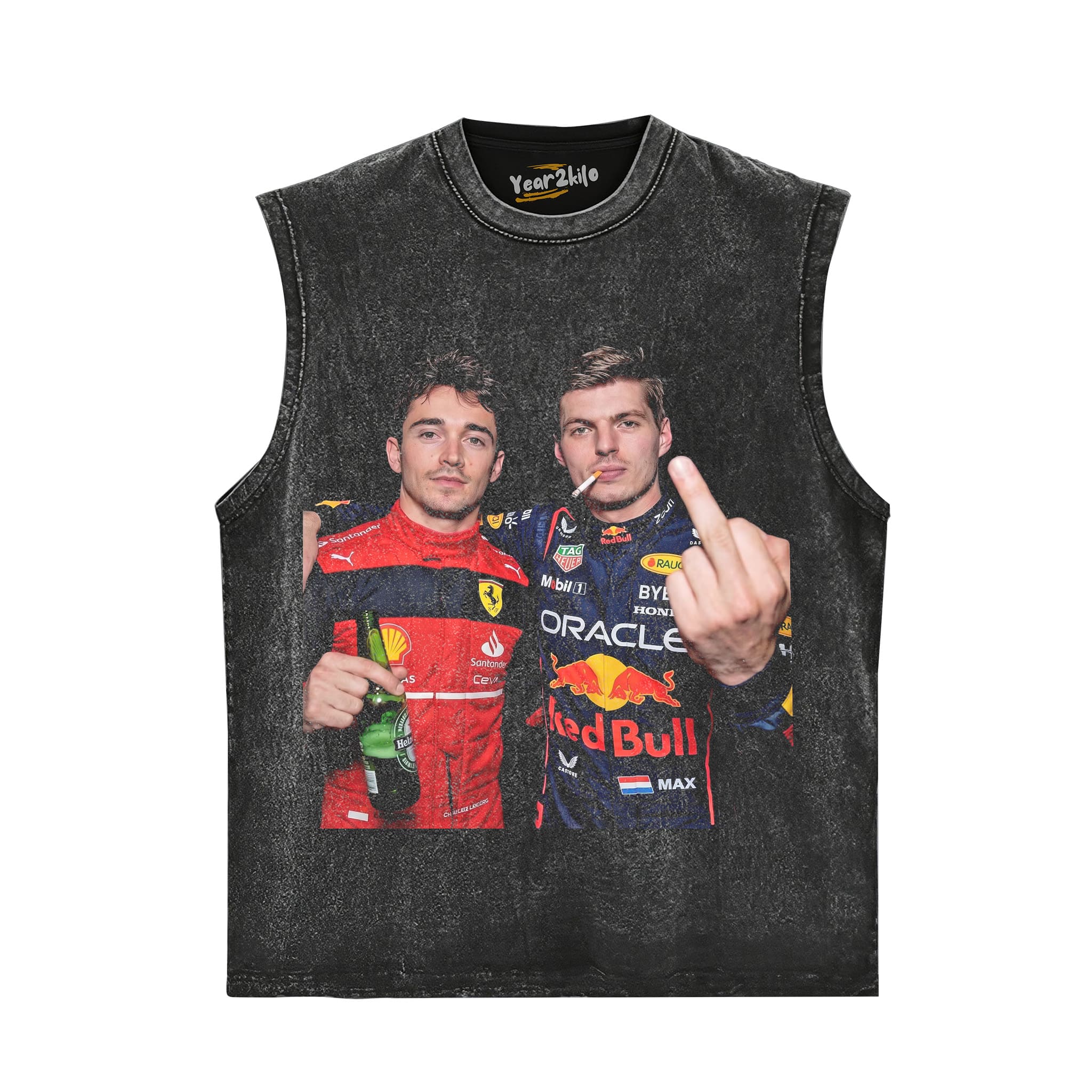 F1 MAX VERSTAPPEN & CHARLES LECLERC TANK TOP & TEE & LONG SLEEVE & LAYERED LS & HOODIE