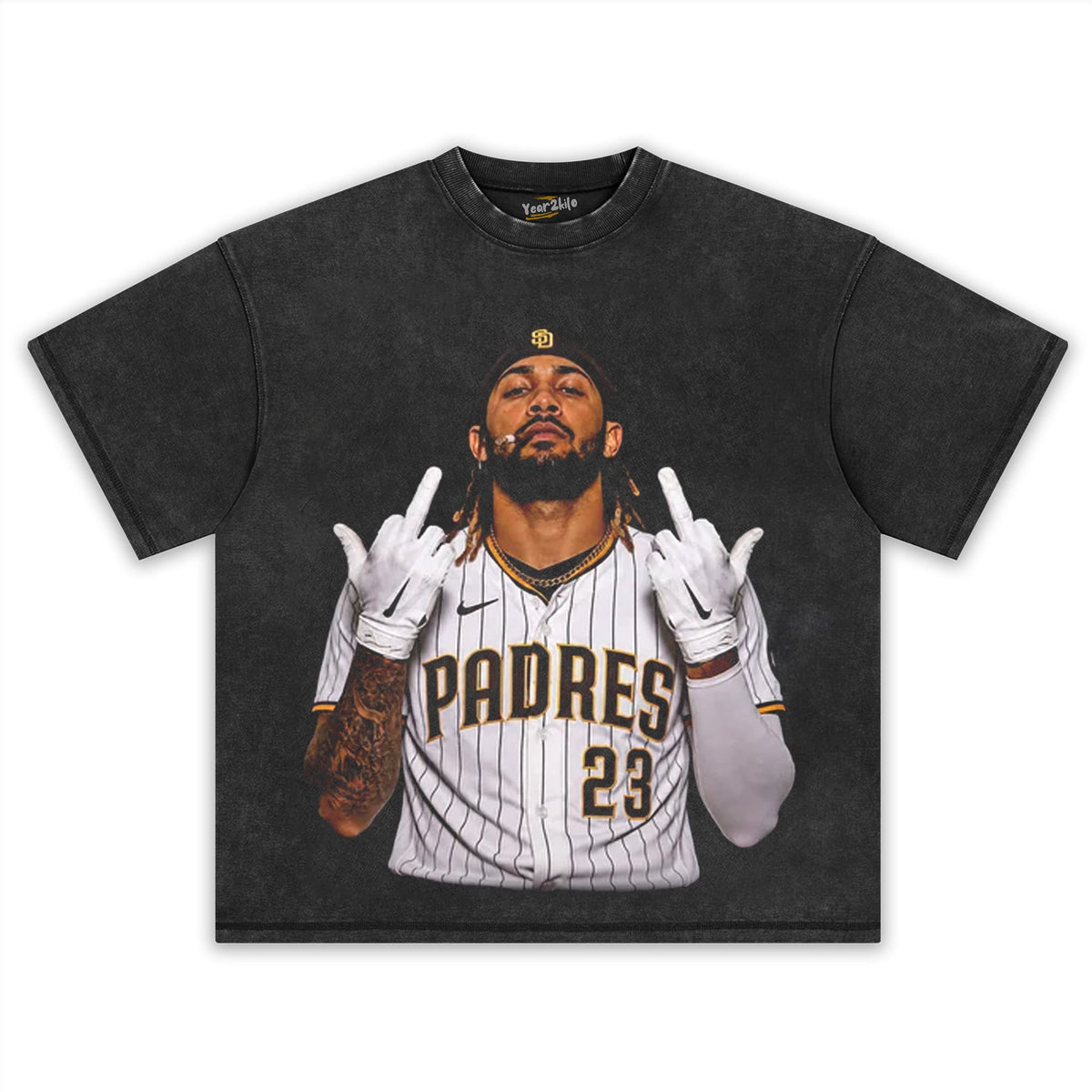 FERNANDO TATIS JR. MIDDLE FINGER V2 TANK TOP & TEE & LONG SLEEVE & LAYERED LS & HOODIE