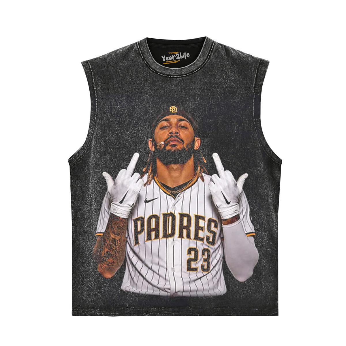 FERNANDO TATIS JR. MIDDLE FINGER V2 TANK TOP & TEE & LONG SLEEVE & LAYERED LS & HOODIE