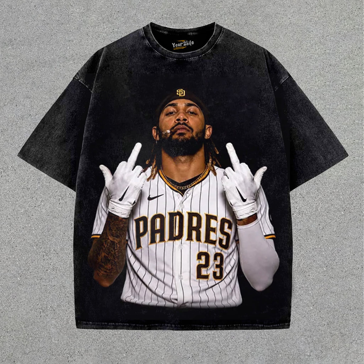 FERNANDO TATIS JR. MIDDLE FINGER V2 TANK TOP & TEE & LONG SLEEVE & LAYERED LS & HOODIE