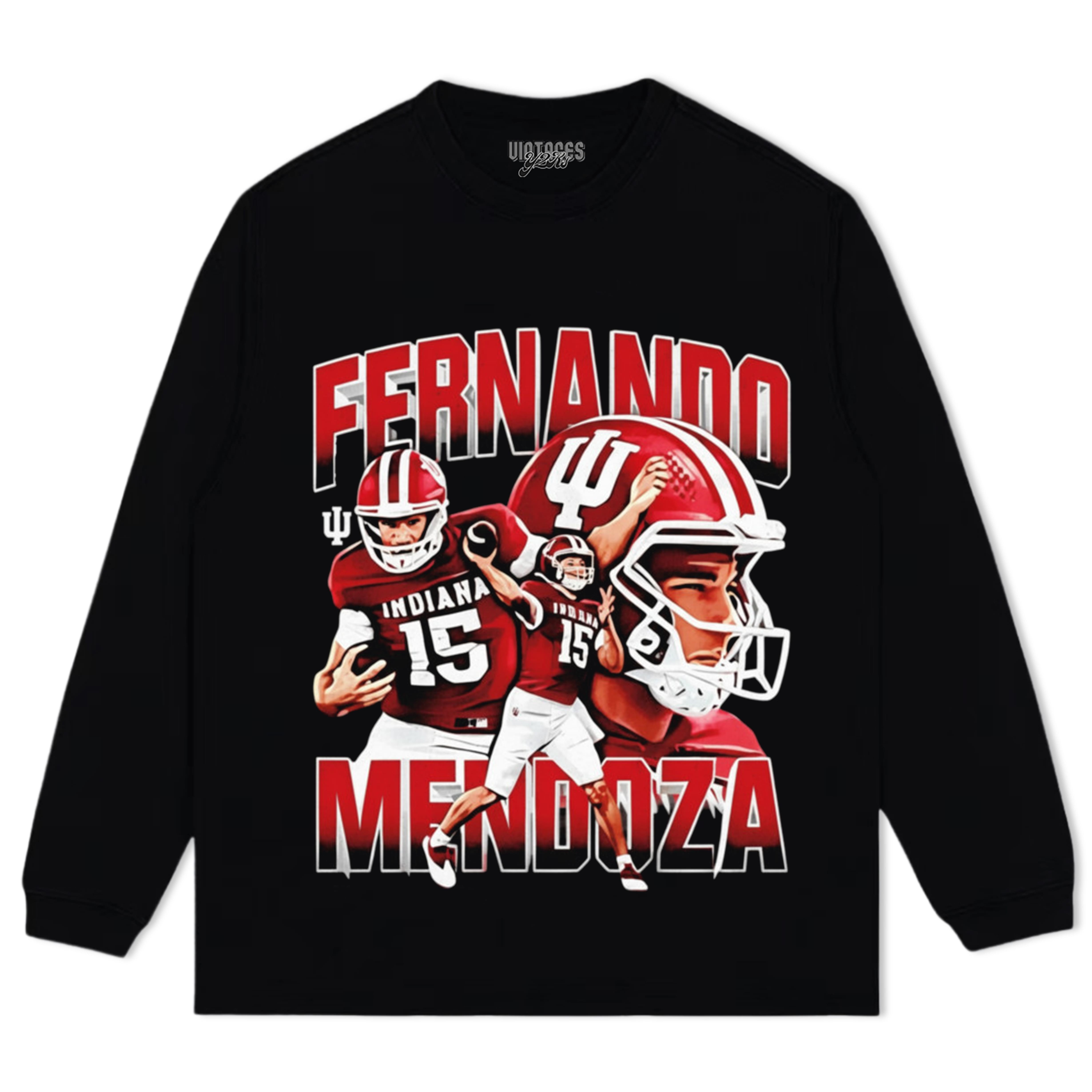 FERNANDO MENDOZA INDIANA HOOSIERS FOOTBALL TEE & LS & HOODIE