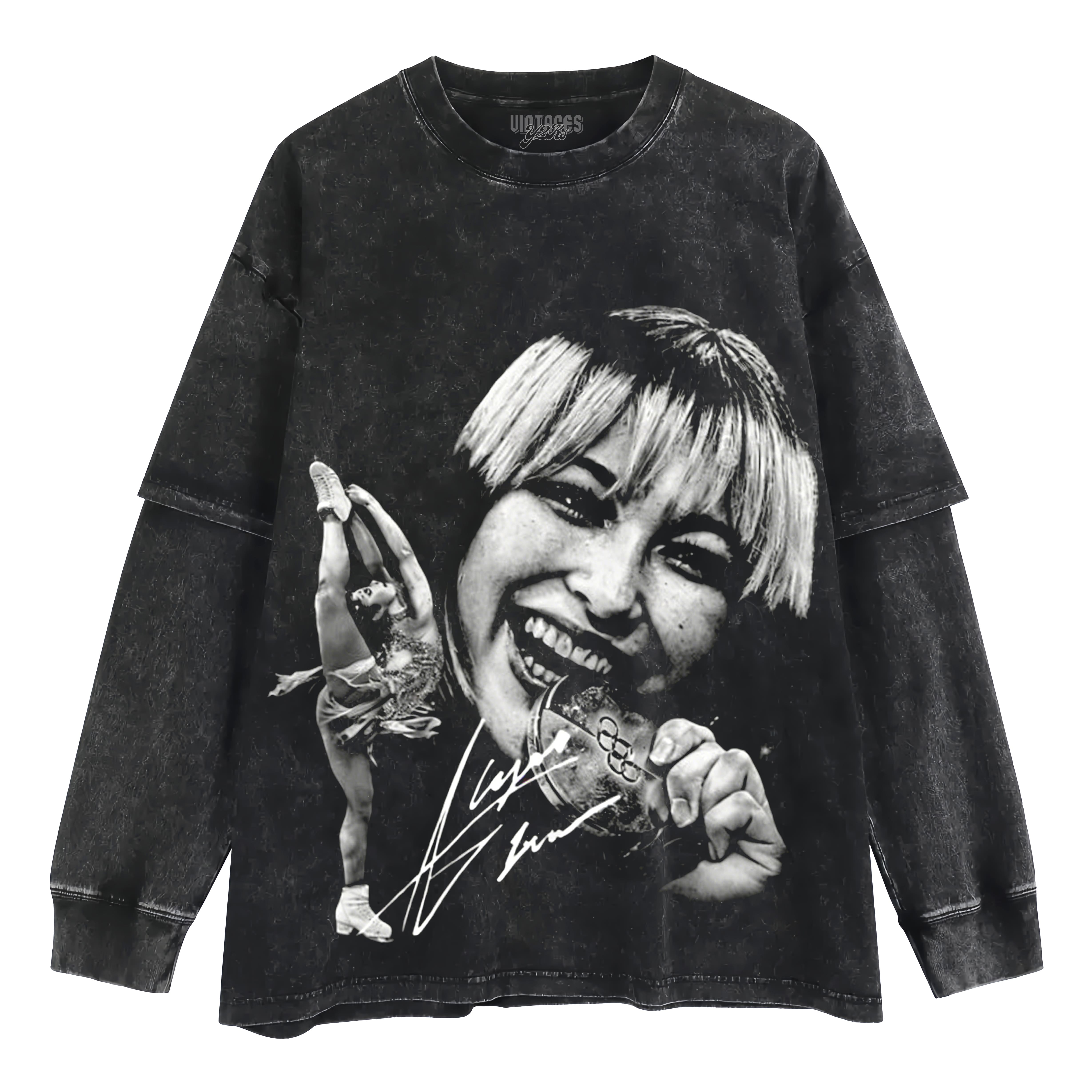 FIGURE SKATING PRINCESS ALYSA LIU LAYERED LONG SLEEVE