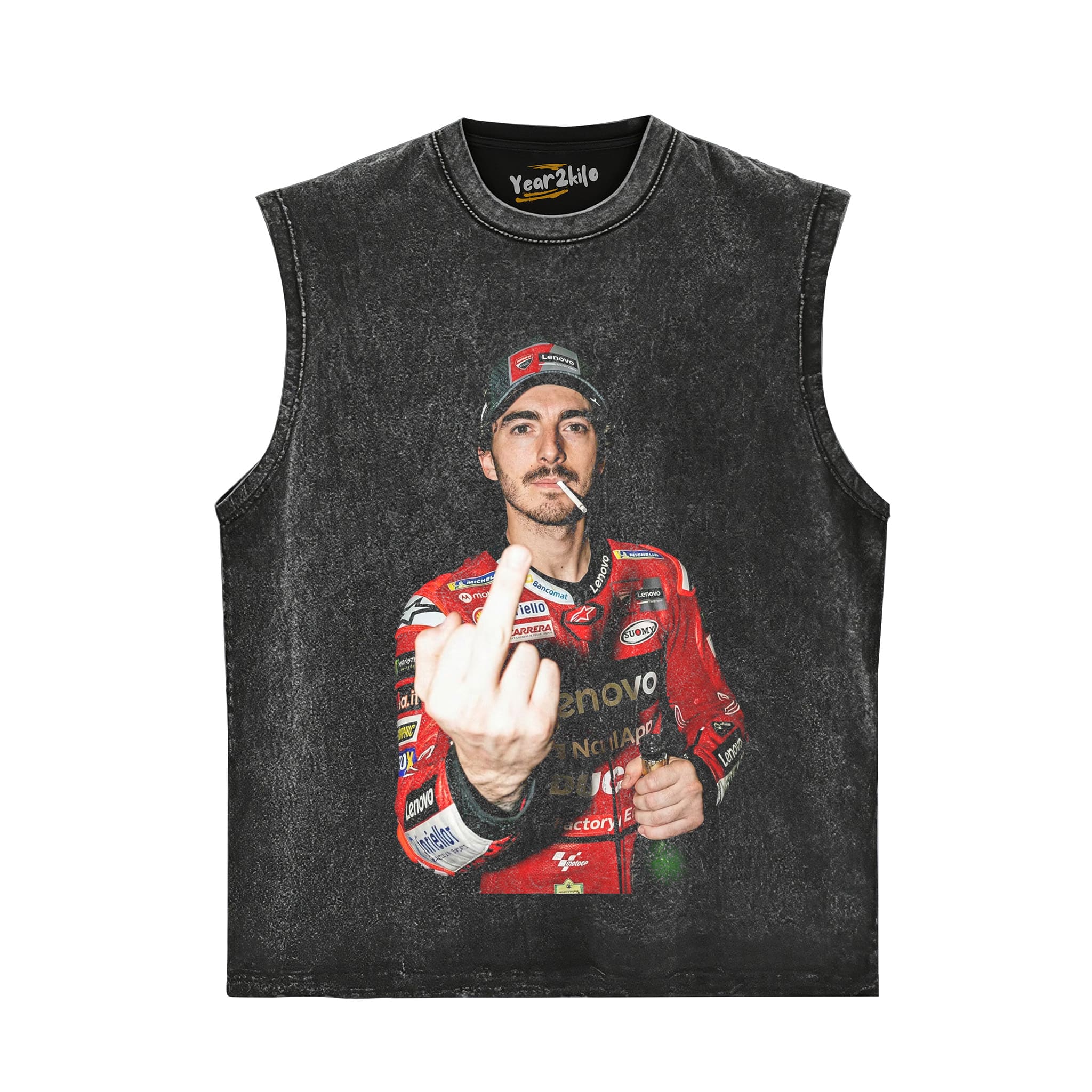 FRANCESCO PECCO BAGNAIA MOTOGP V1 TANK TOP & TEE & LONG SLEEVE & LAYERED LS & HOODIE