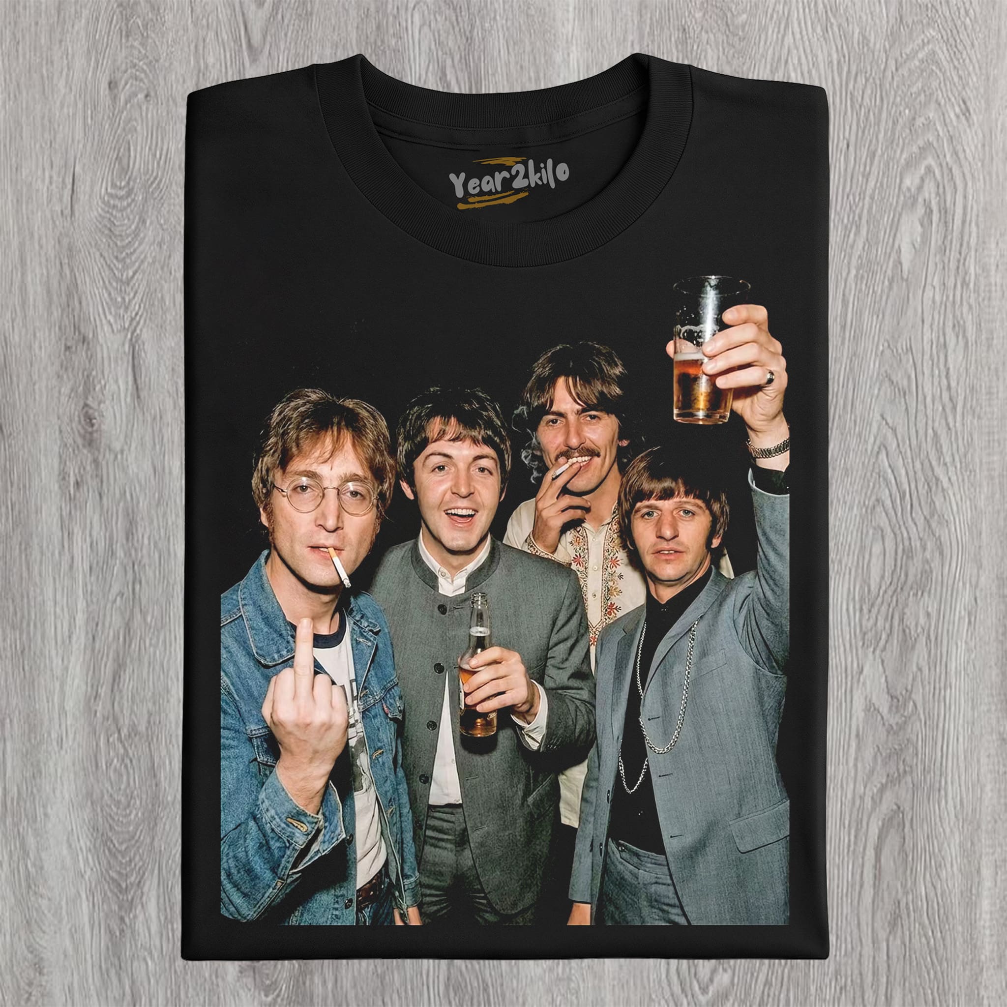FUNNY THE BEATLES VINTAGE V1 TANK TOP & TEE & LONG SLEEVE & LAYERED LS & HOODIE