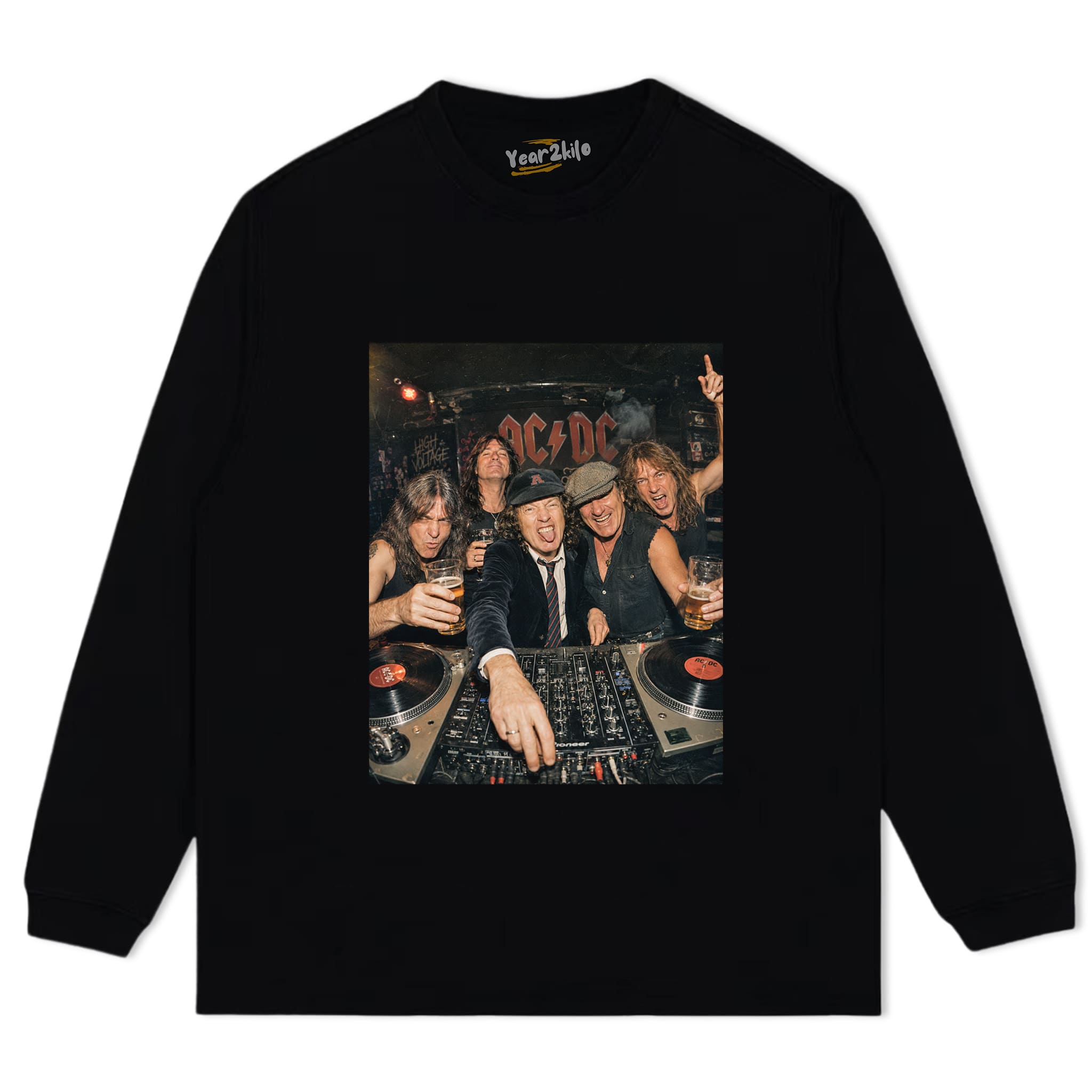 FUNNY AC/DC V3 VINTAGE TANK TOP & TEE & LONG SLEEVE & LAYERED LS & HOODIE