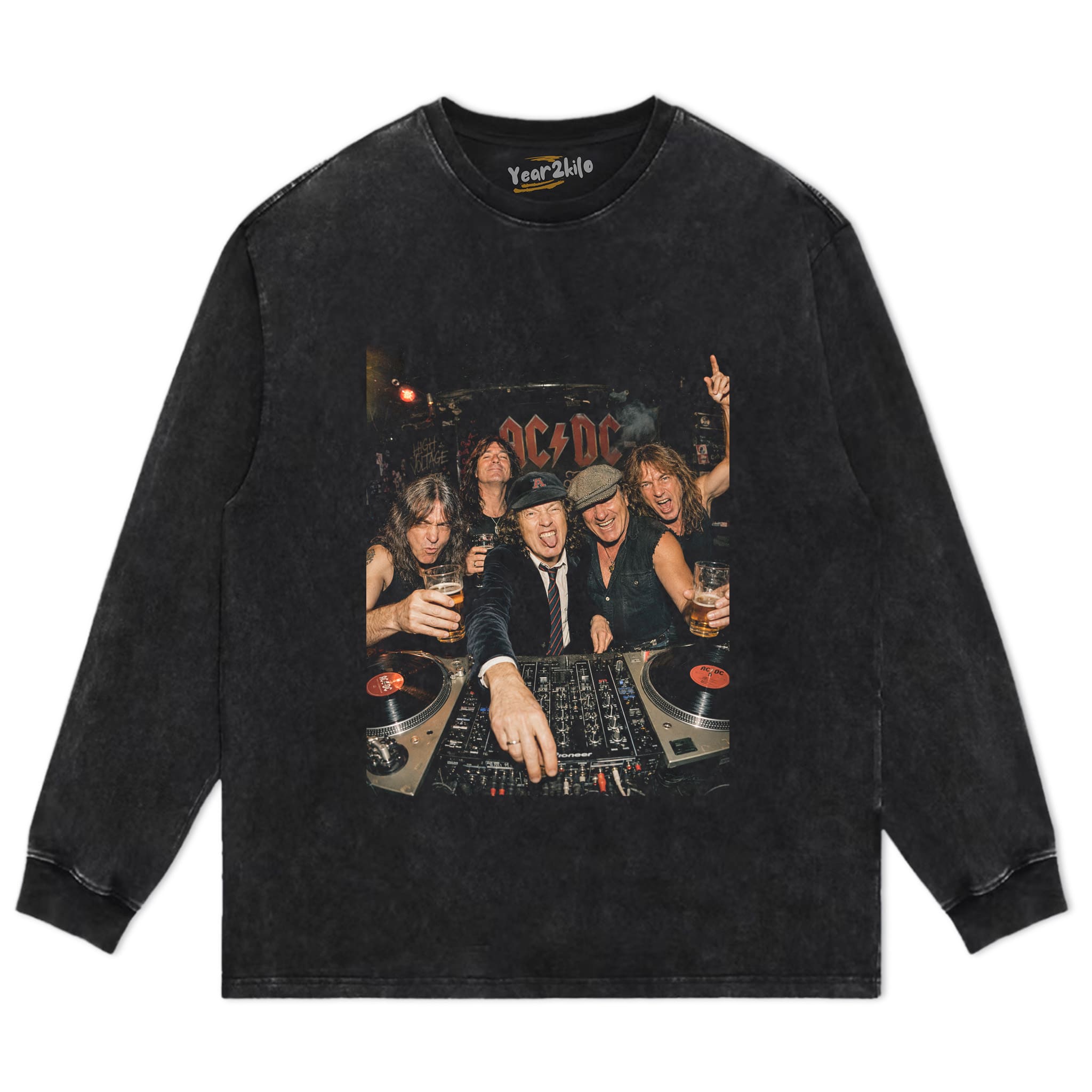 FUNNY AC/DC V3 VINTAGE TANK TOP & TEE & LONG SLEEVE & LAYERED LS & HOODIE