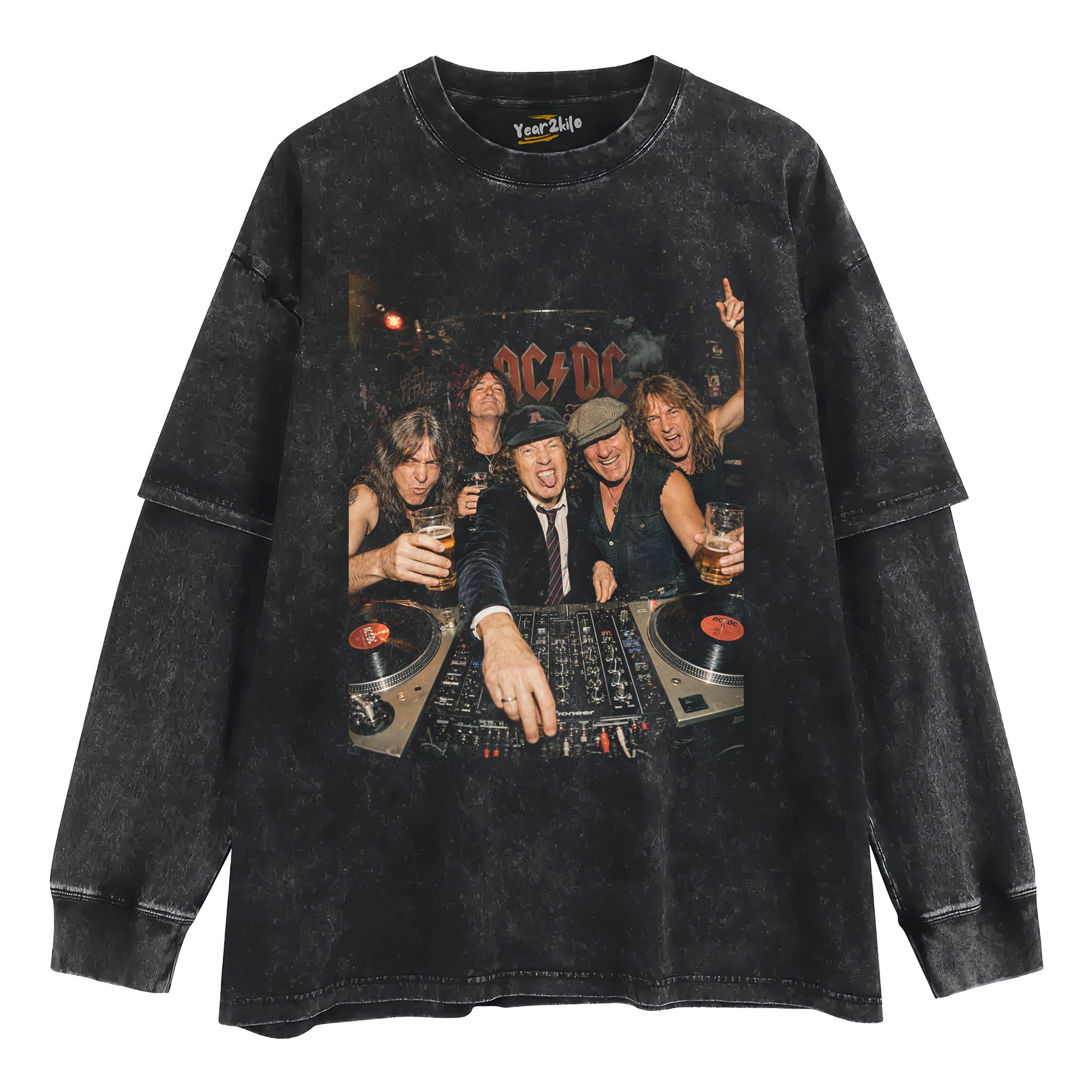 FUNNY AC/DC V3 VINTAGE TANK TOP & TEE & LONG SLEEVE & LAYERED LS & HOODIE