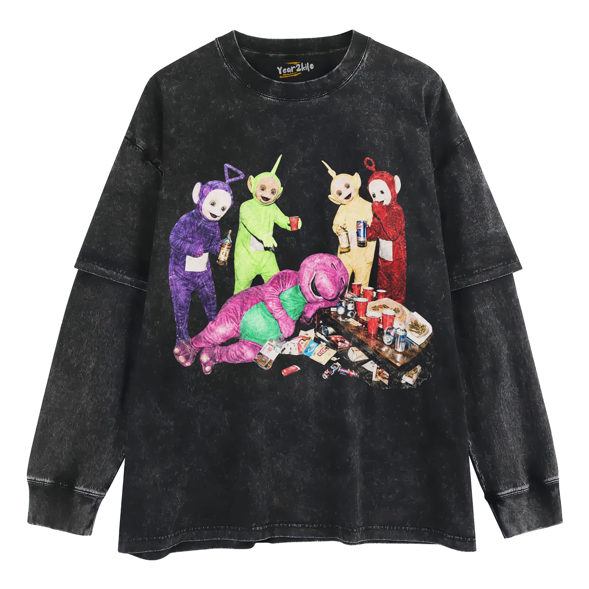 FUNNY TELETUBBIES V6 TANK TOP & TEE & LONG SLEEVE & LAYERED LS & HOODIE