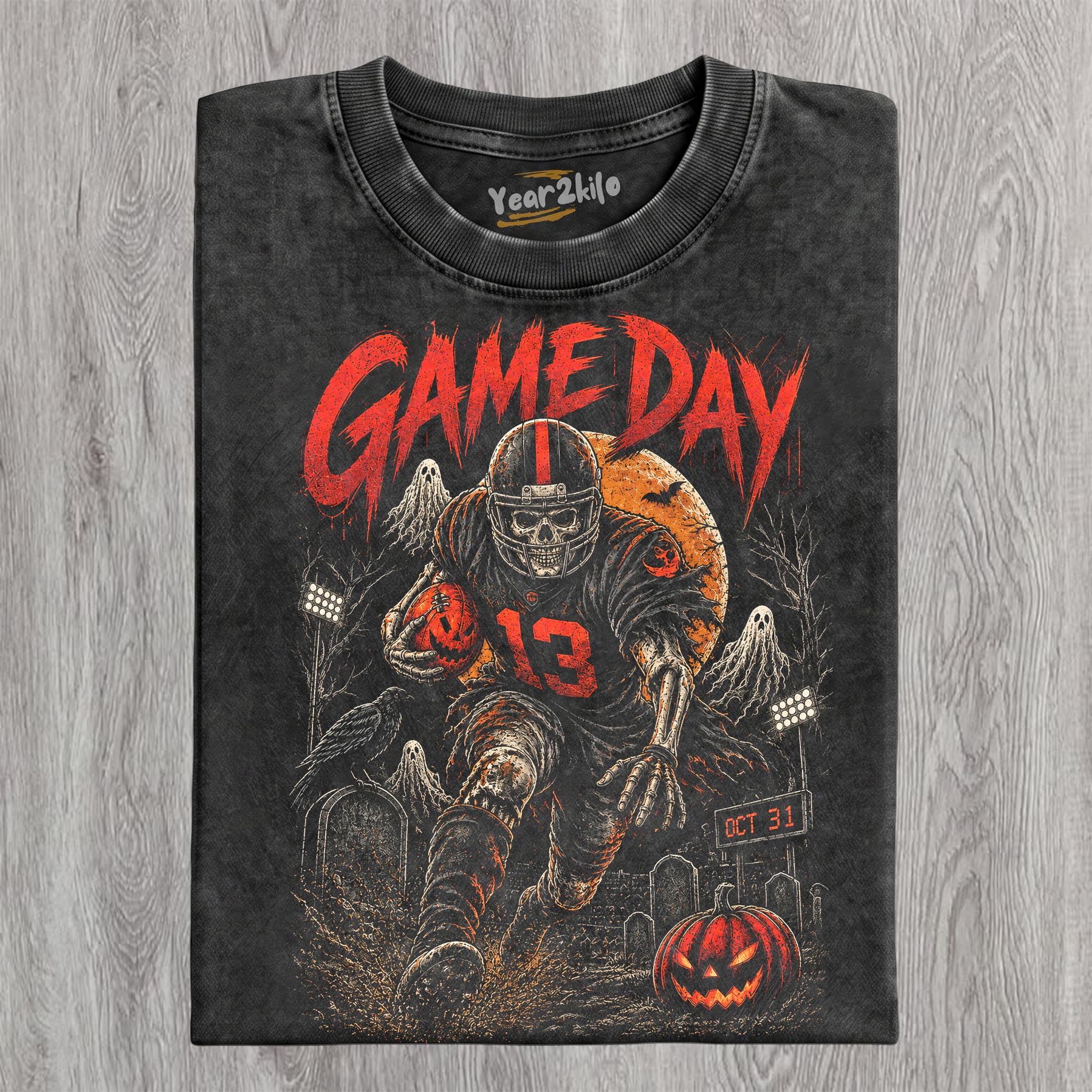 GAME DAY HALLOWEEN TANK TOP & TEE & LONG SLEEVE & LAYERED LS & HOODIE