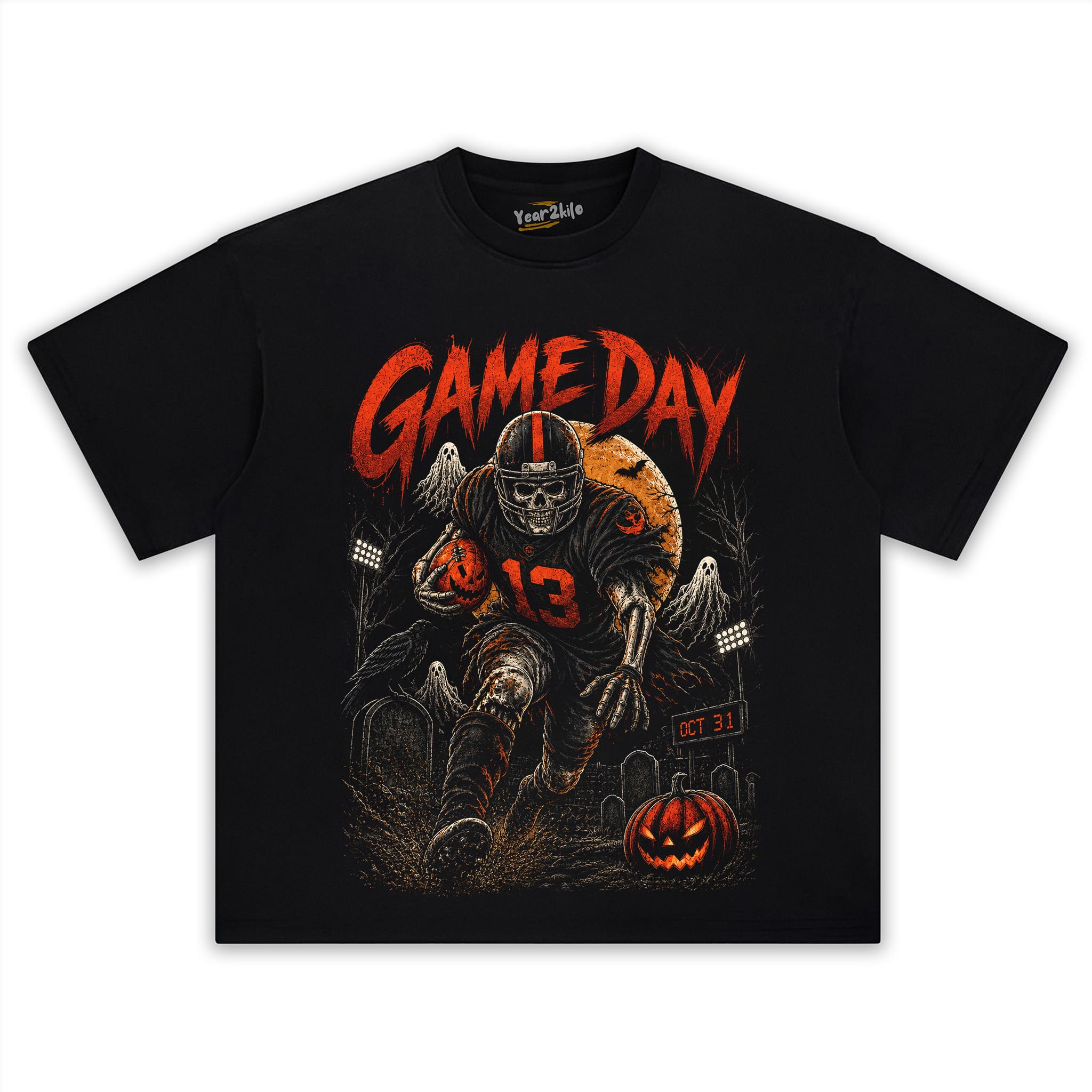 GAME DAY HALLOWEEN TANK TOP & TEE & LONG SLEEVE & LAYERED LS & HOODIE