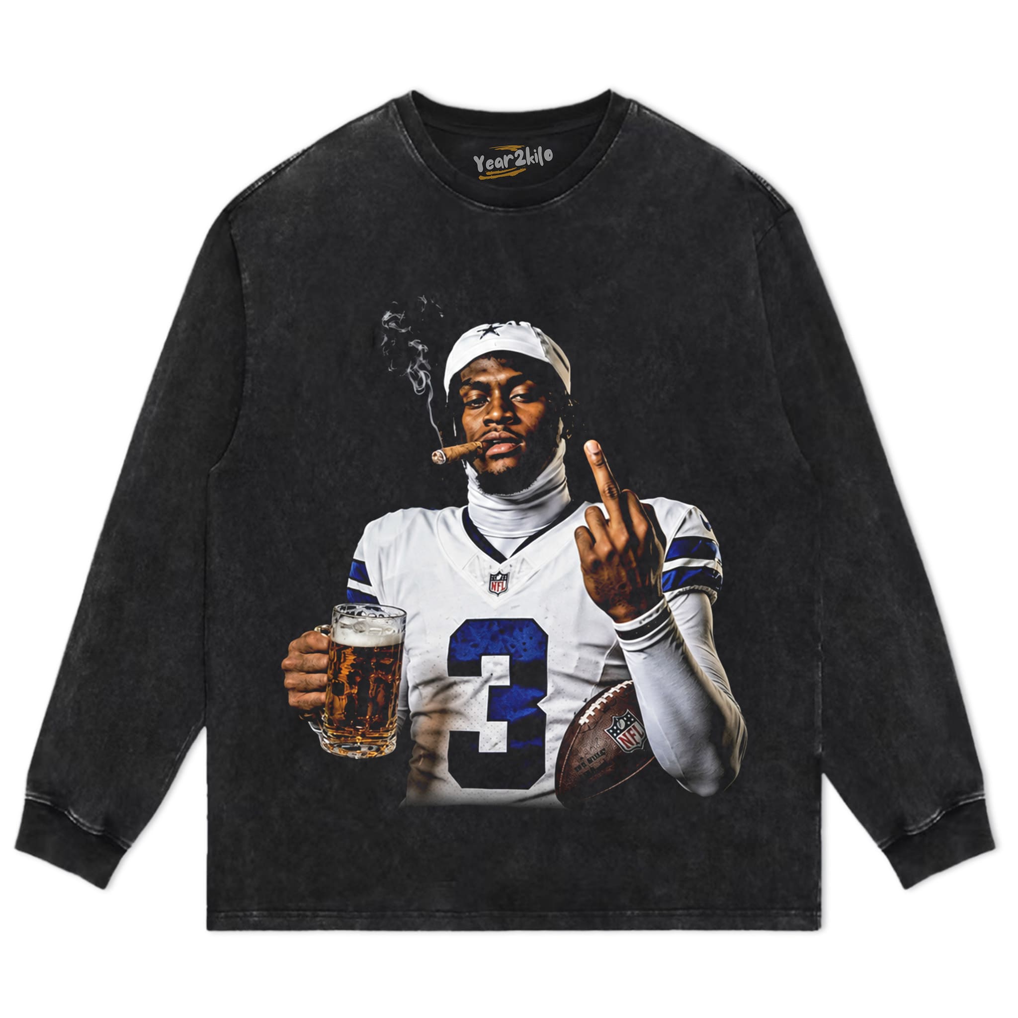 GEORGE PICKENS MIDDLE FINGER VINTAGE V3 TANK TOP & TEE & LONG SLEEVE & LAYERED LS & HOODIE
